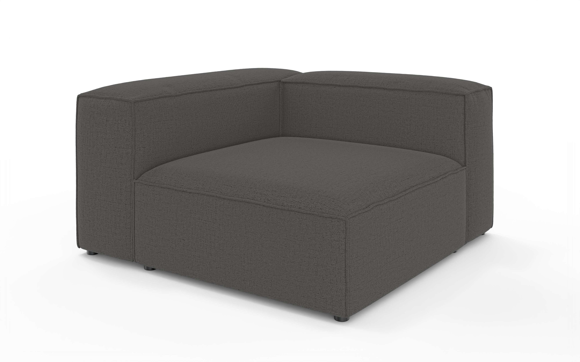 GOODproduct Ottomane »HAILY links/rechts bestellbar, Loungemöbel, Masse B/T/H: 130/130/72 cm« als Modul oder separat verwendbar, für individuelle Zusammenstellung