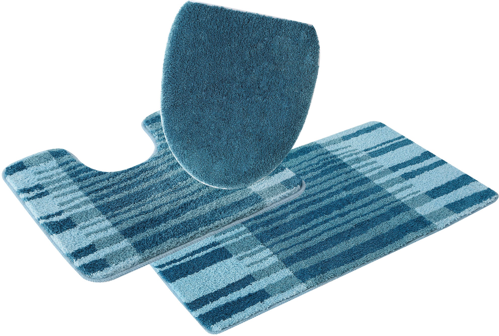 Image of Bruno Banani Badematte »Cameo«, Höhe 15 mm, rutschhemmend beschichtet, fussbodenheizungsgeeignet-strapazierfähig, angenehm weich, Badematten auch als 3 teiliges Set erhältlich bei Ackermann Versand Schweiz