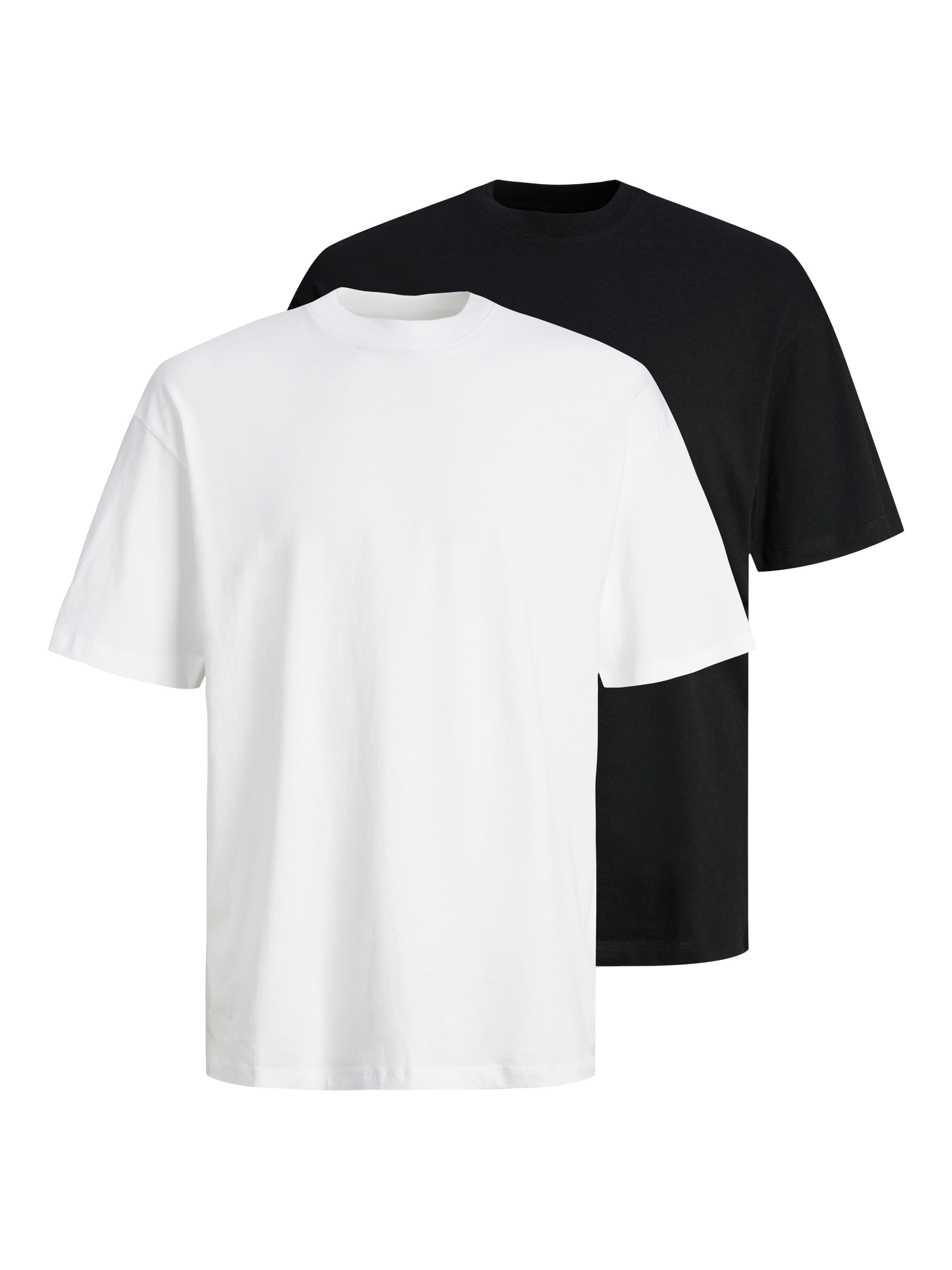Image of Jack & Jones Rundhalsshirt "JJEBRADLEY TEE SS O-NECK 2PK MP NOOS" Packung, 2 Stk. Baumwolle, relaxed fit