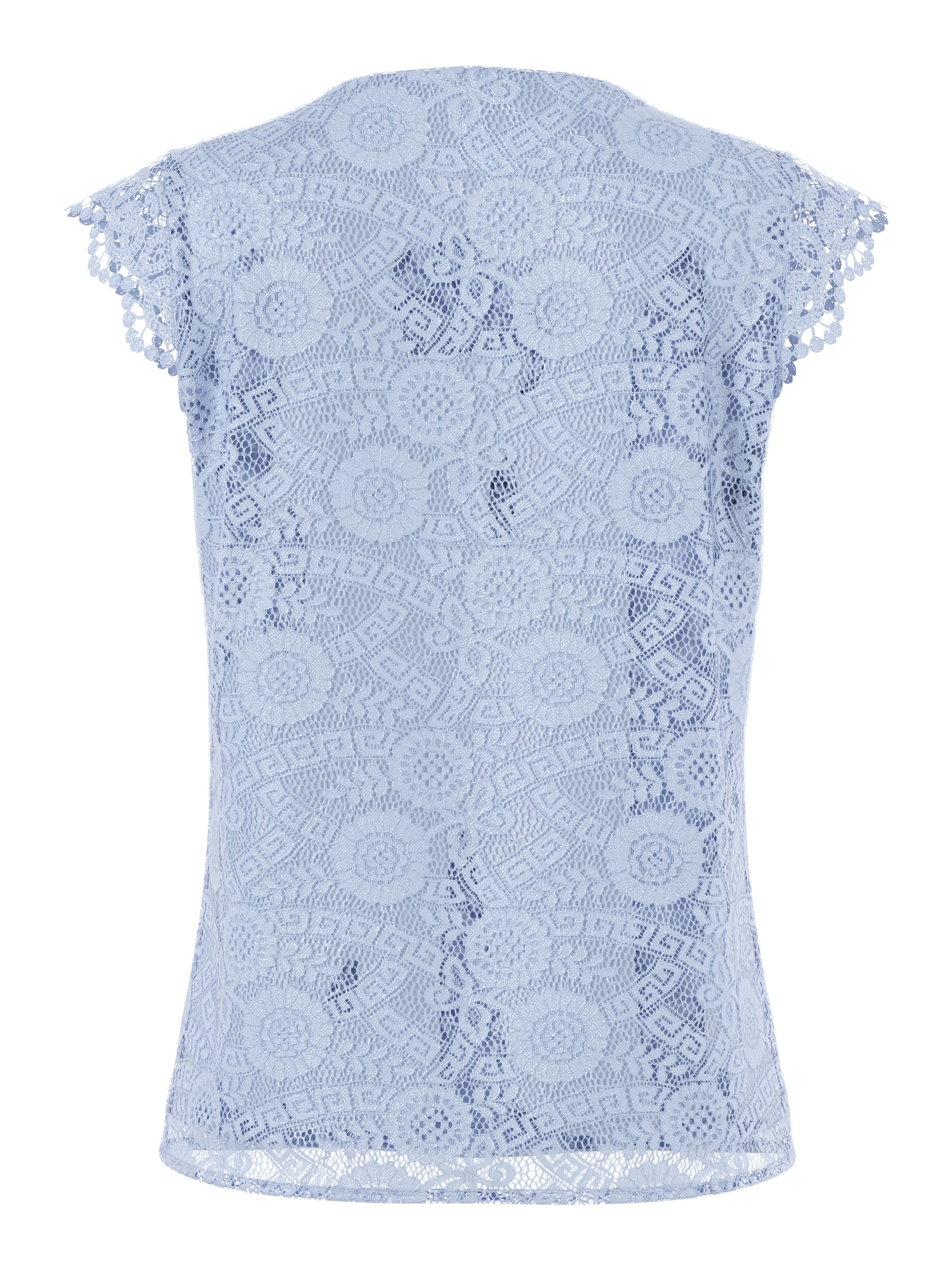 pieces Spitzentop »PCOLLINE SL LACE V-NECK TOP WVN NOOS«