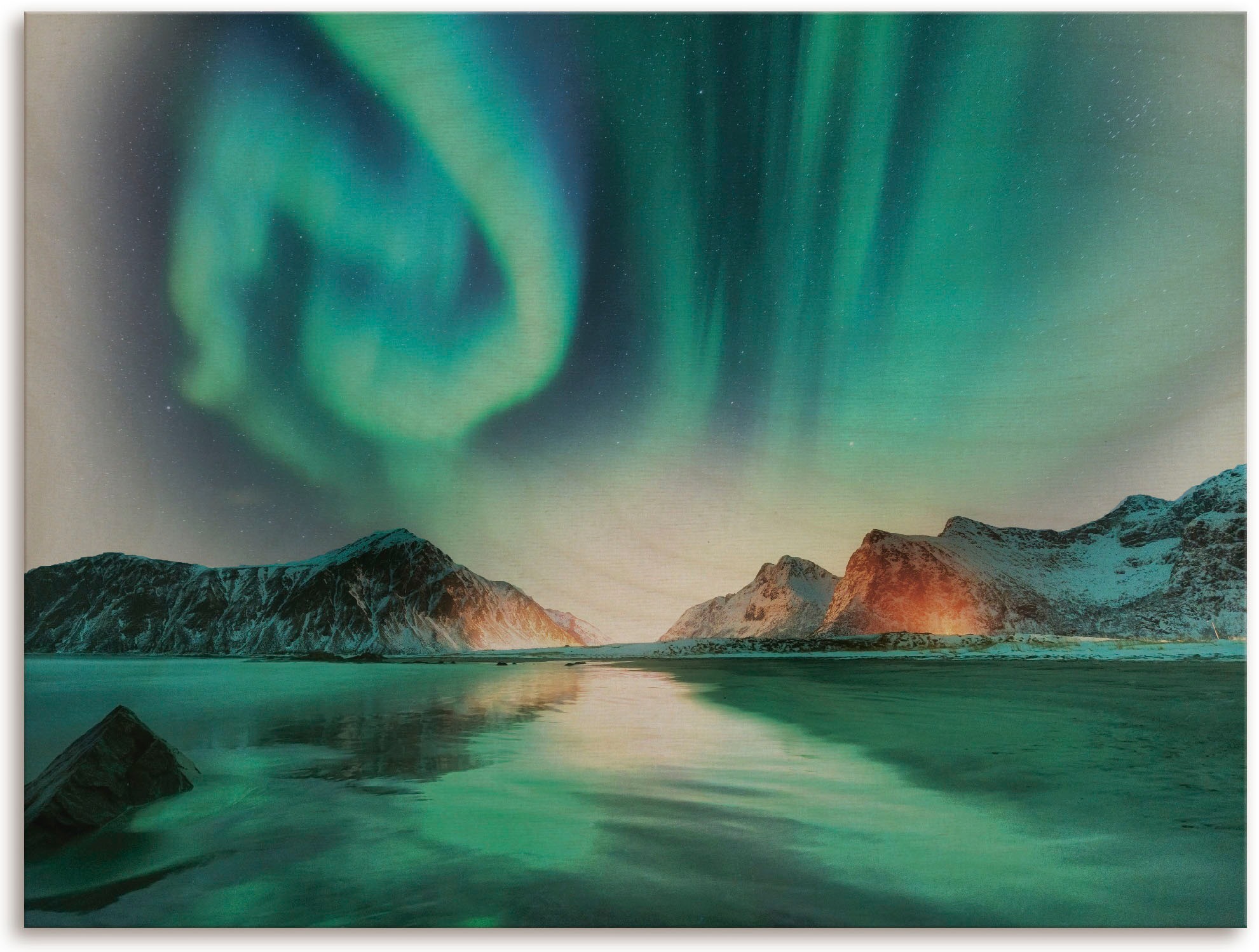 Image of Artland Holzbild »Auroraborialis - Nördliches Polarlicht«, (1 St.) bei Ackermann Versand Schweiz