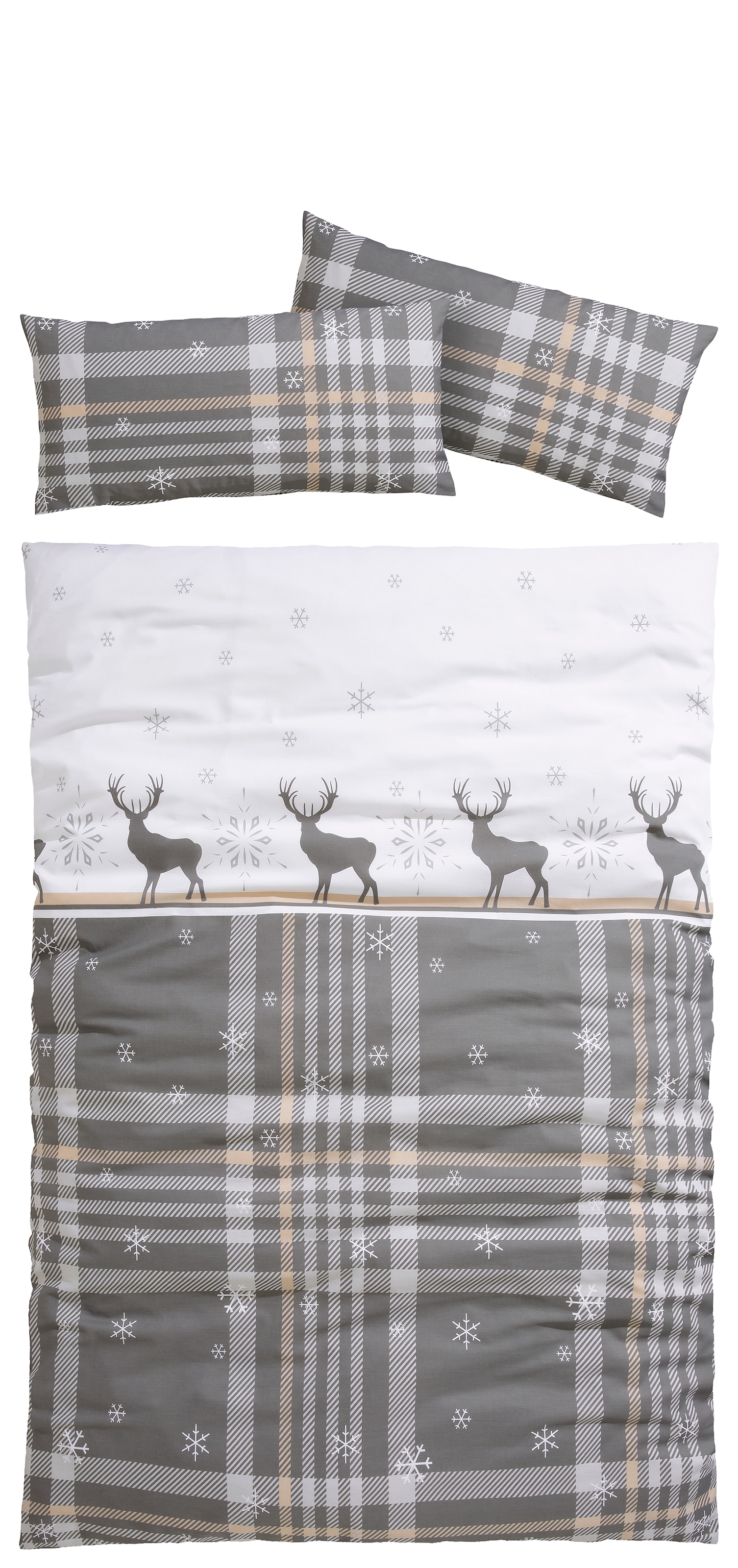 my home Bettwäsche »Wenda«, in Qualitäten PolyCotton (kühlend) + Biber (wärmend, 100% Baumwolle)