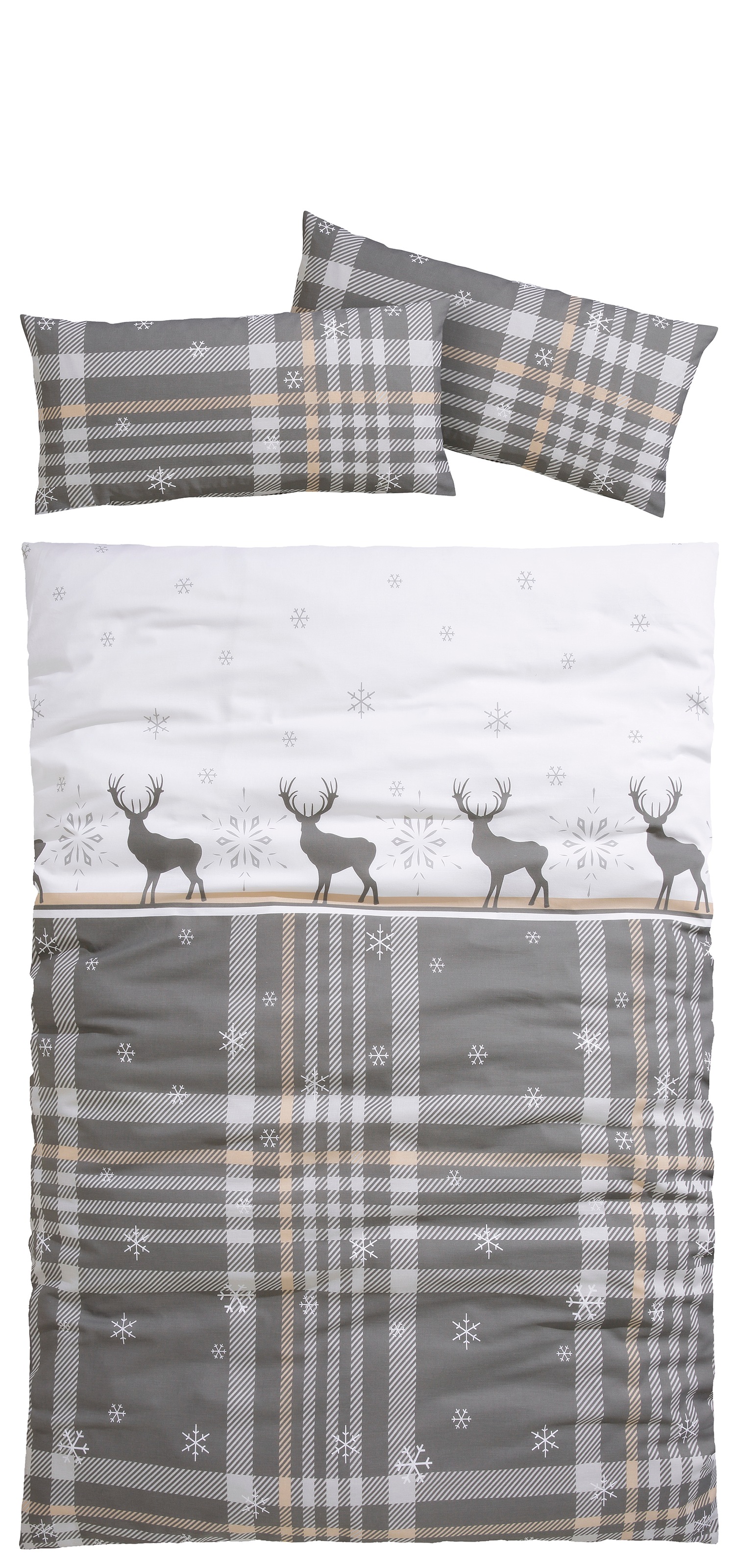my home Bettwäsche "Wenda" 2 in Qualitäten PolyCotton (kühlend) + Biber (wärmend, 100% Baumwolle)