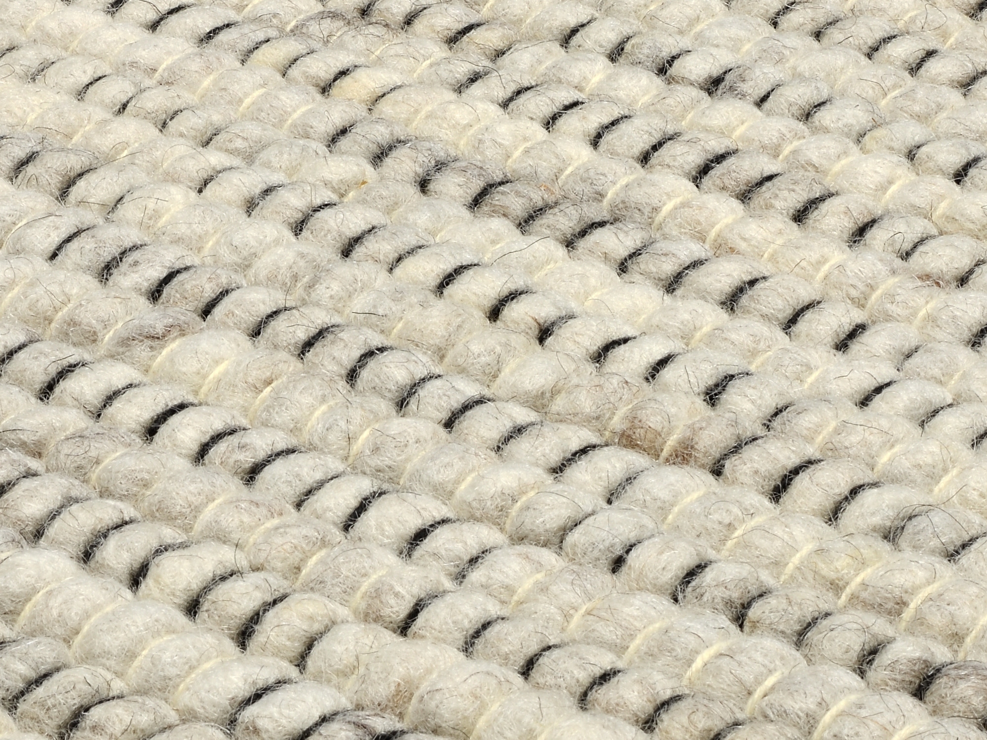 OCI DIE TEPPICHMARKE Tapis en laine »ATRIUM HANDWEB  ,  auch als Läufer und in Rund erhältlich« Rectangulaire 12 mm Höhe 70 % laine, tissé à la main, fibres naturelles, tapis réversible, salon