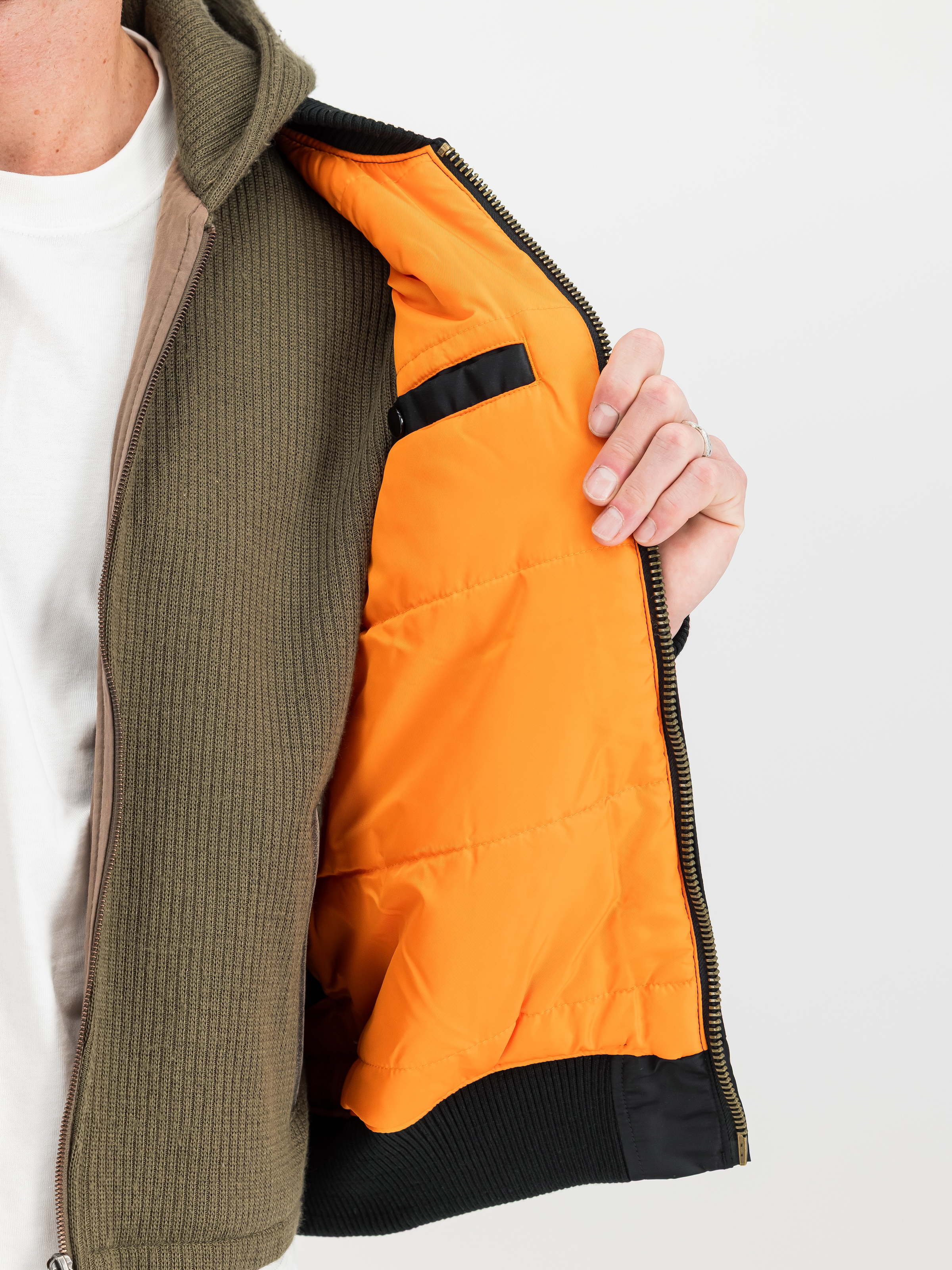 Alpha Industries Veste bomber »MA-1 VF Vintage Fit 59« fibre synthétique, coupe slim