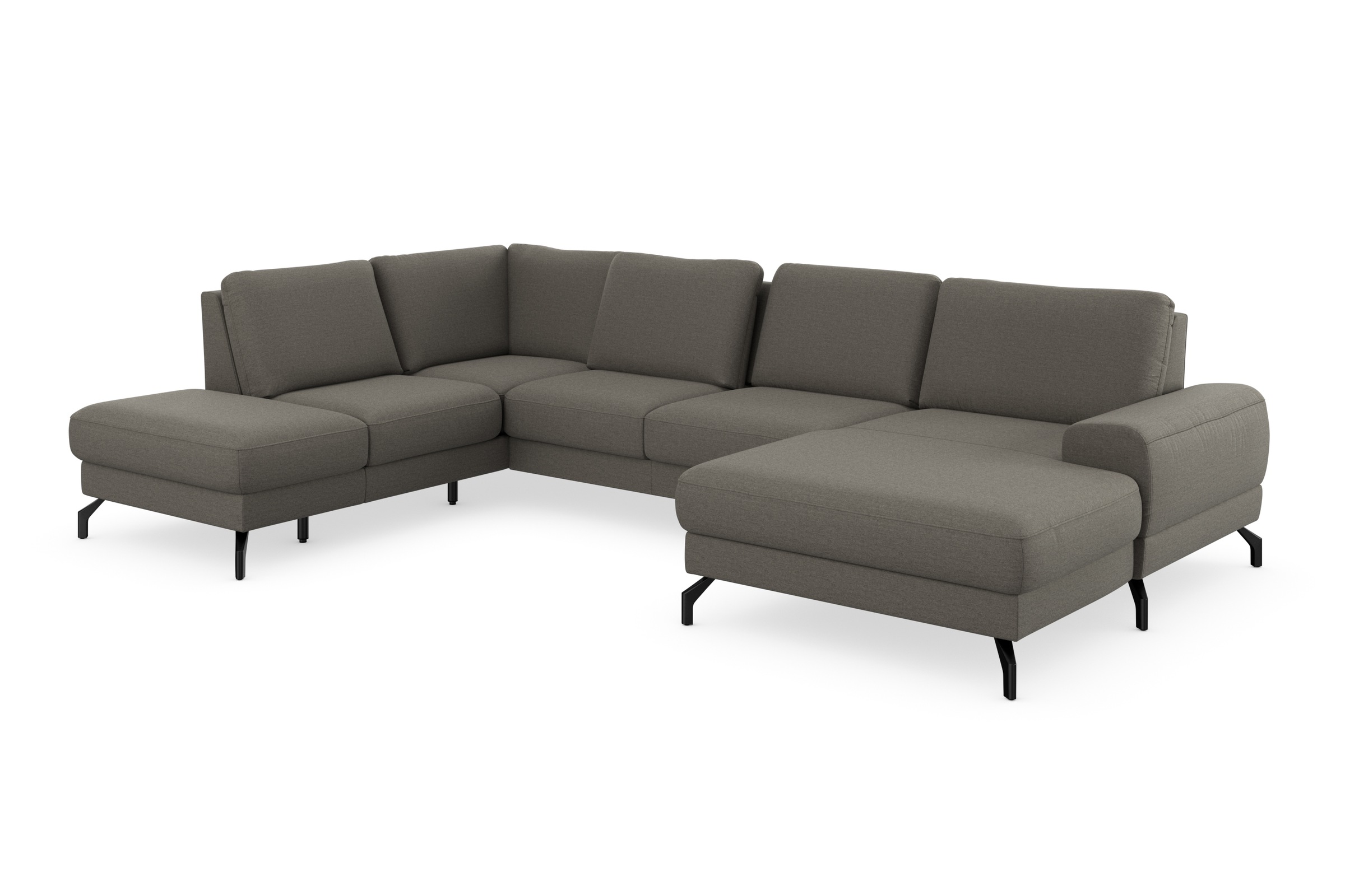 sit&more Wohnlandschaft »Cinturo U-Form«, inklusive Sitztiefenverstellung und Federkern, Sitzhöhe 45 cm