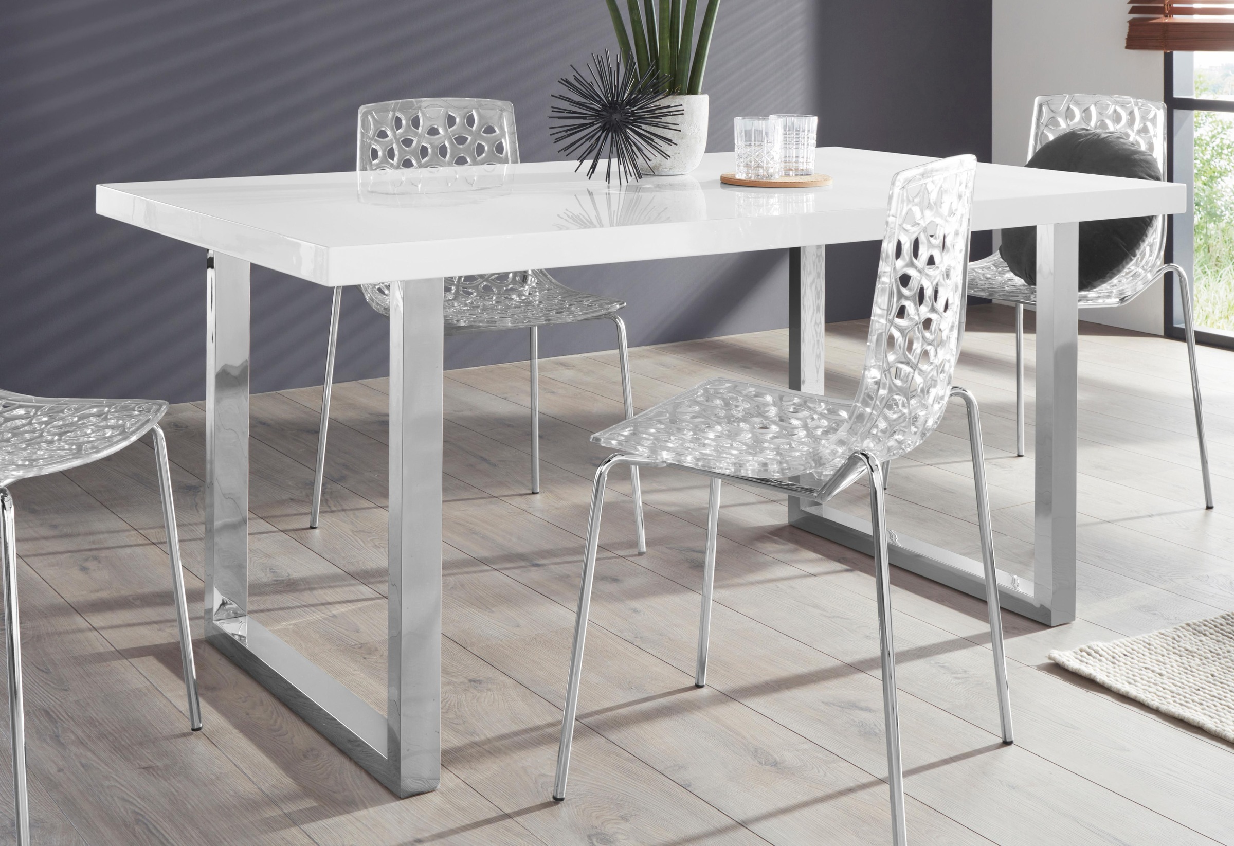 Image of Paroli Esstisch »Manger«, Breite 180 cm, mit U-Gestell aus Edelstahl bei Ackermann Versand Schweiz