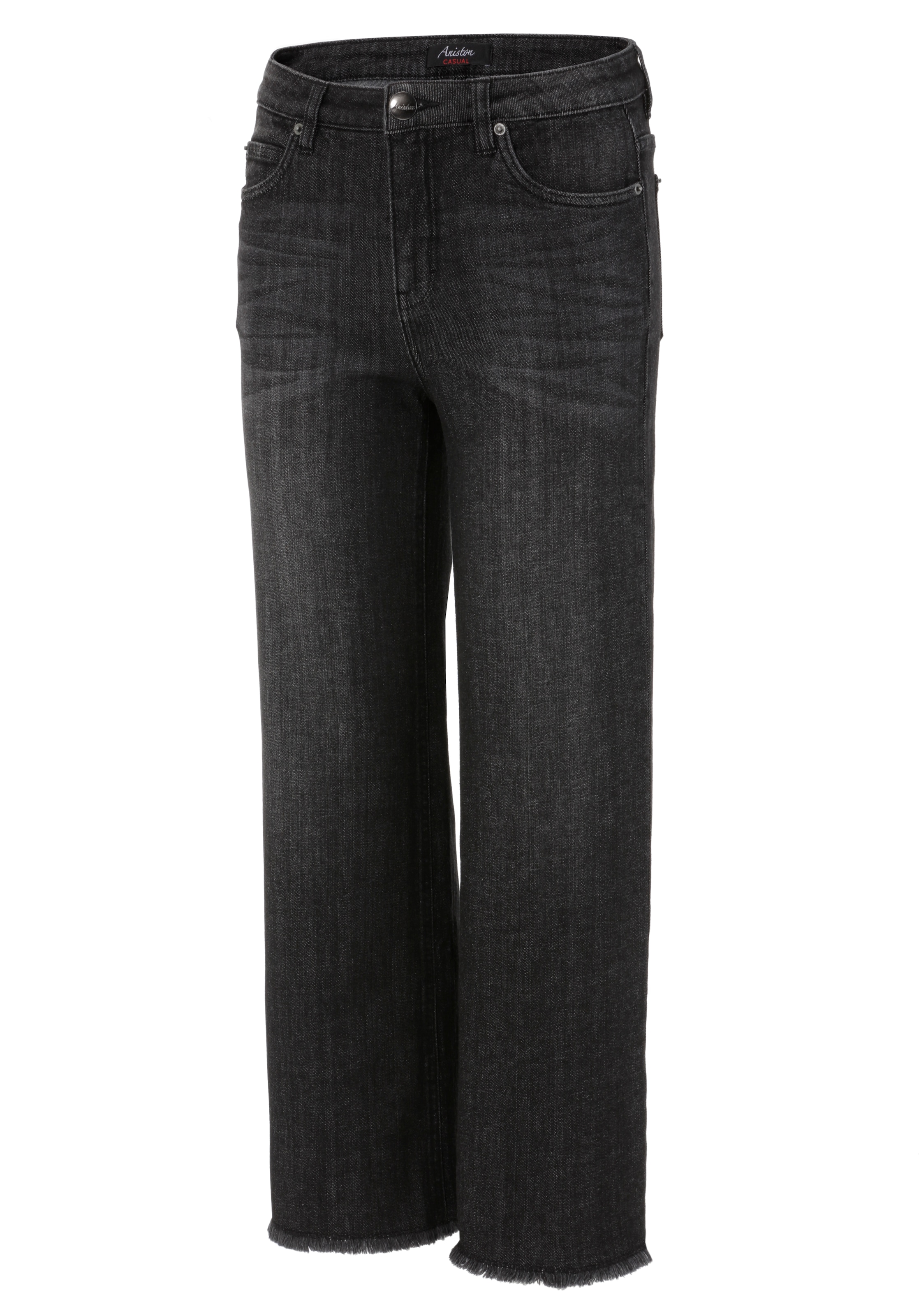 mit auf Beinabschluss ausgefranstem leicht Aniston 7/8-Jeans, versandkostenfrei CASUAL