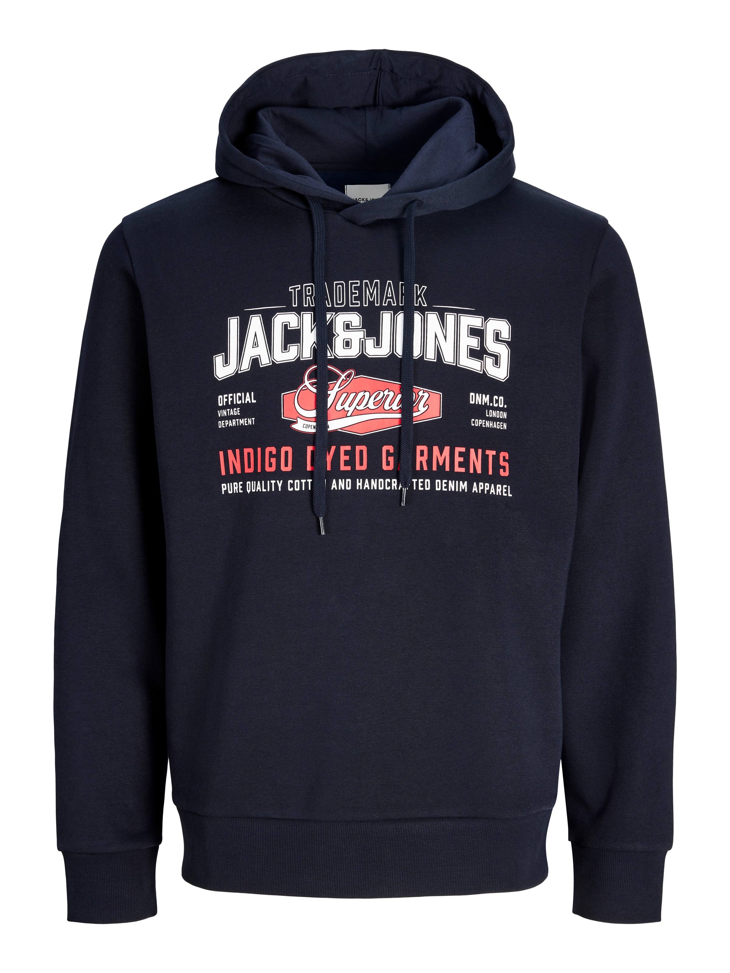 Jack & Jones Sweat à capuche »JJELOGO SWEAT HOOD 2 COL AW26 SN«, mélange coton, coupe régulière

