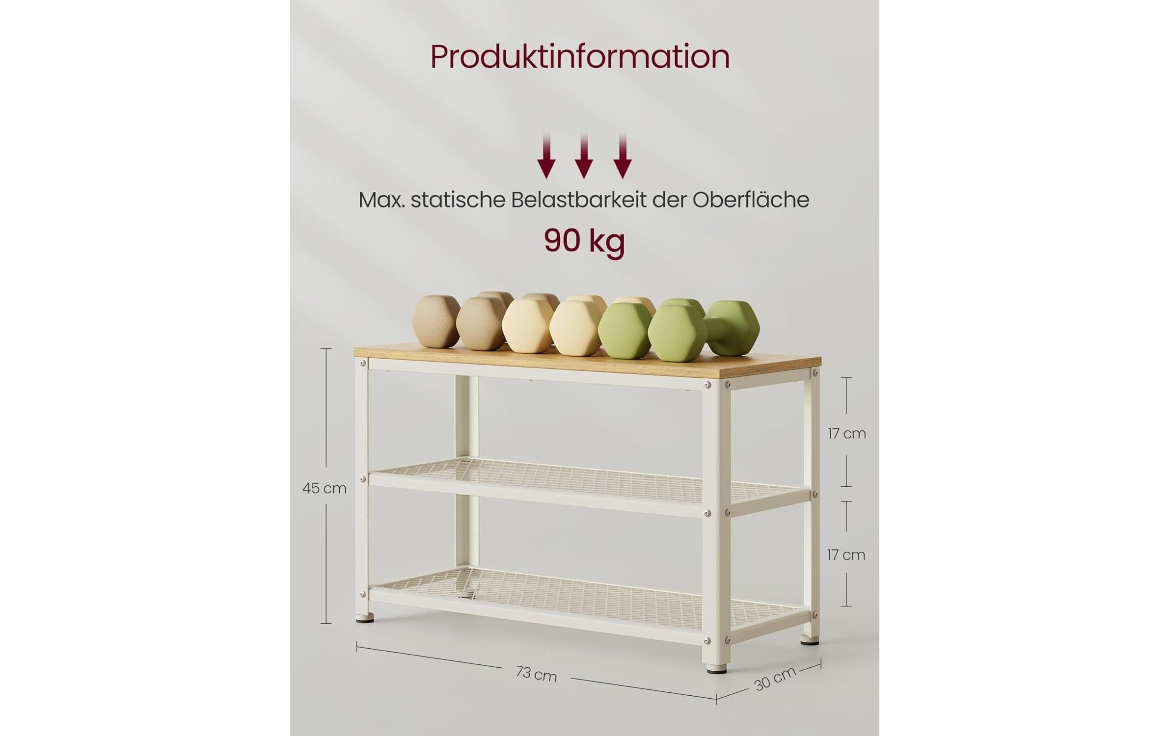 VASAGLE Schuhbank »73 x 45 cm«
