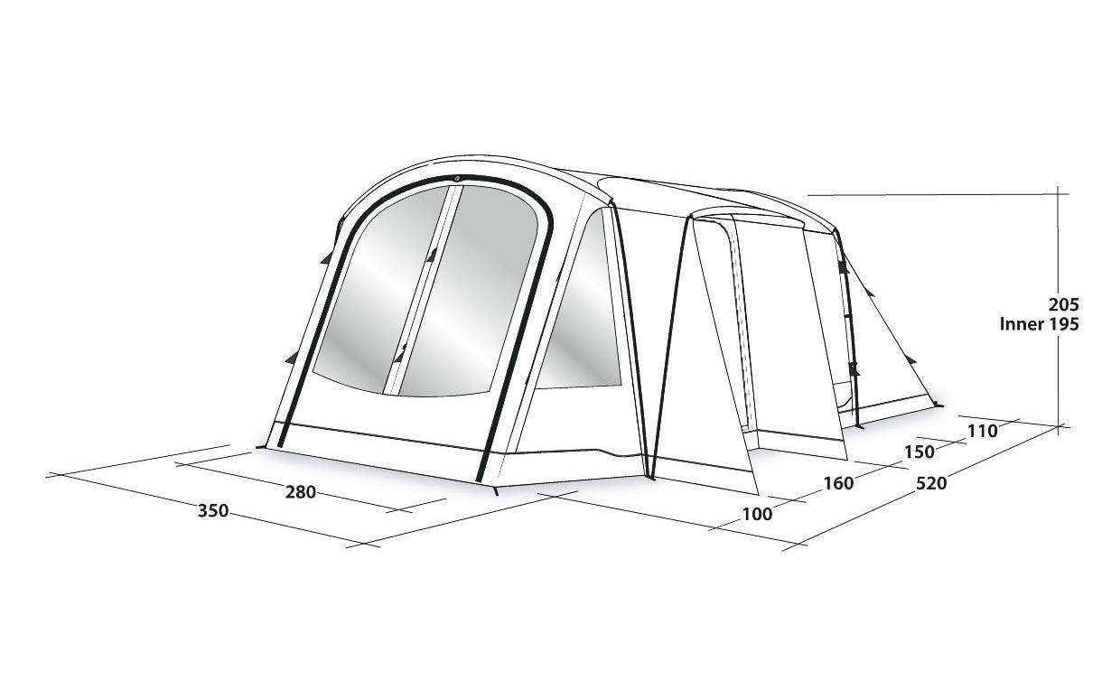 Outwell Tunnelzelt »Nevada 5PE«, 5 Personen