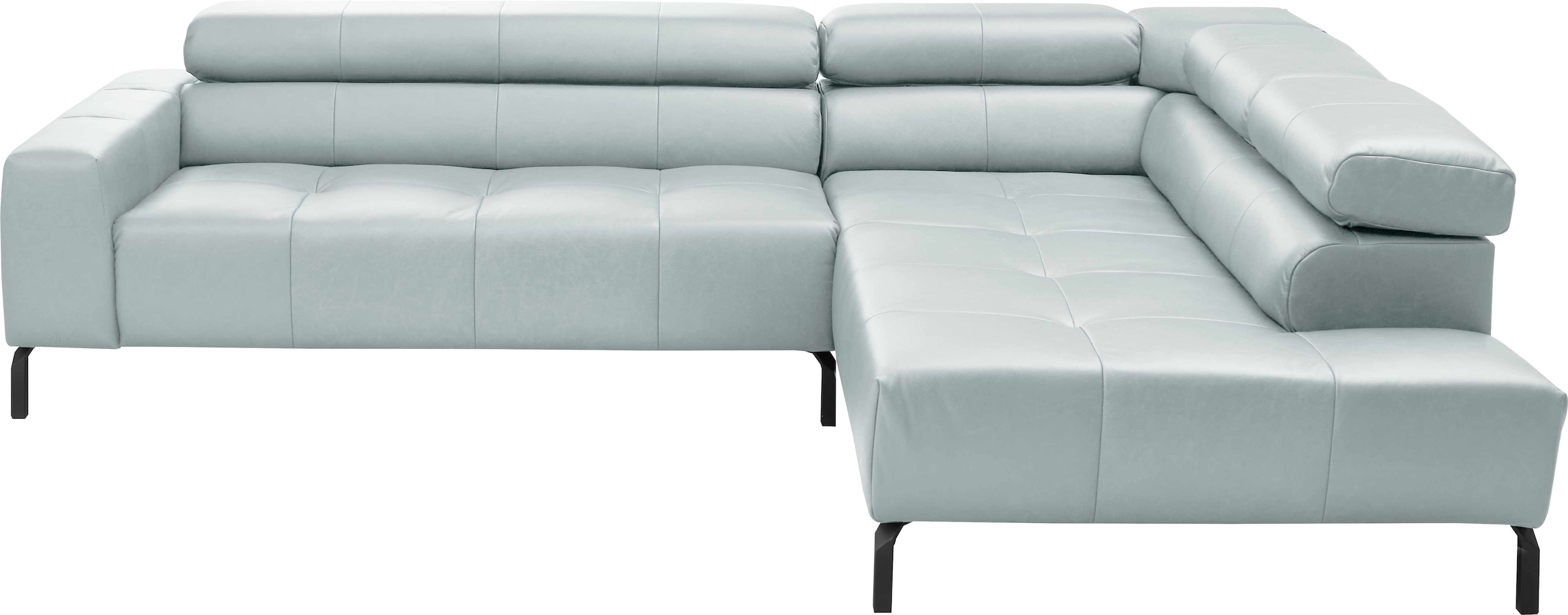 Image of Home affaire Ecksofa "Claya,inkl. Kopfteilverstellung, Breite 276 cm, bodenfrei, L-Form" wahlweise elektrischer Sitzvorzug