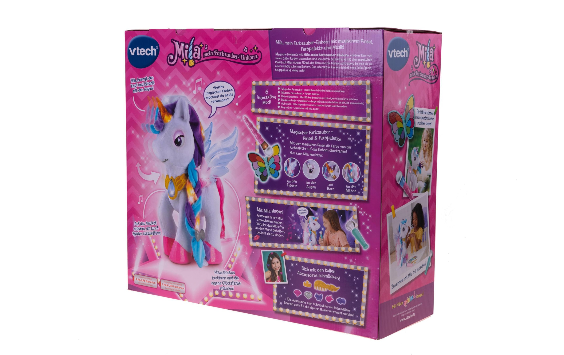 Vtech® Plüschfigur »Mila, mein Farbzauber-Einhorn«
