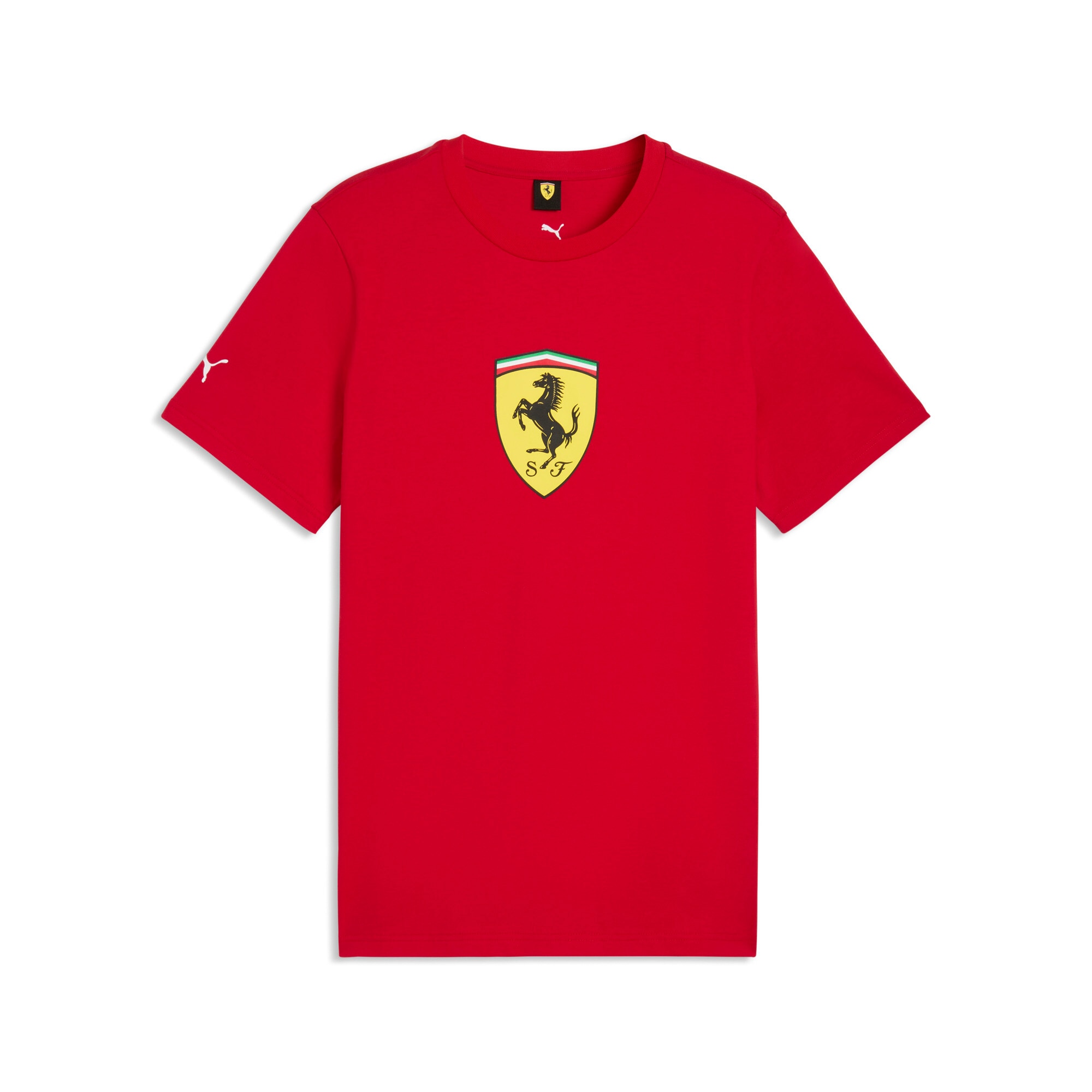 PUMA T-shirt »FERRARI COLORED SHIELD TEE« Regular Fit, Kurzarm, für Motorsport-Fans, Rundhalsausschnitt