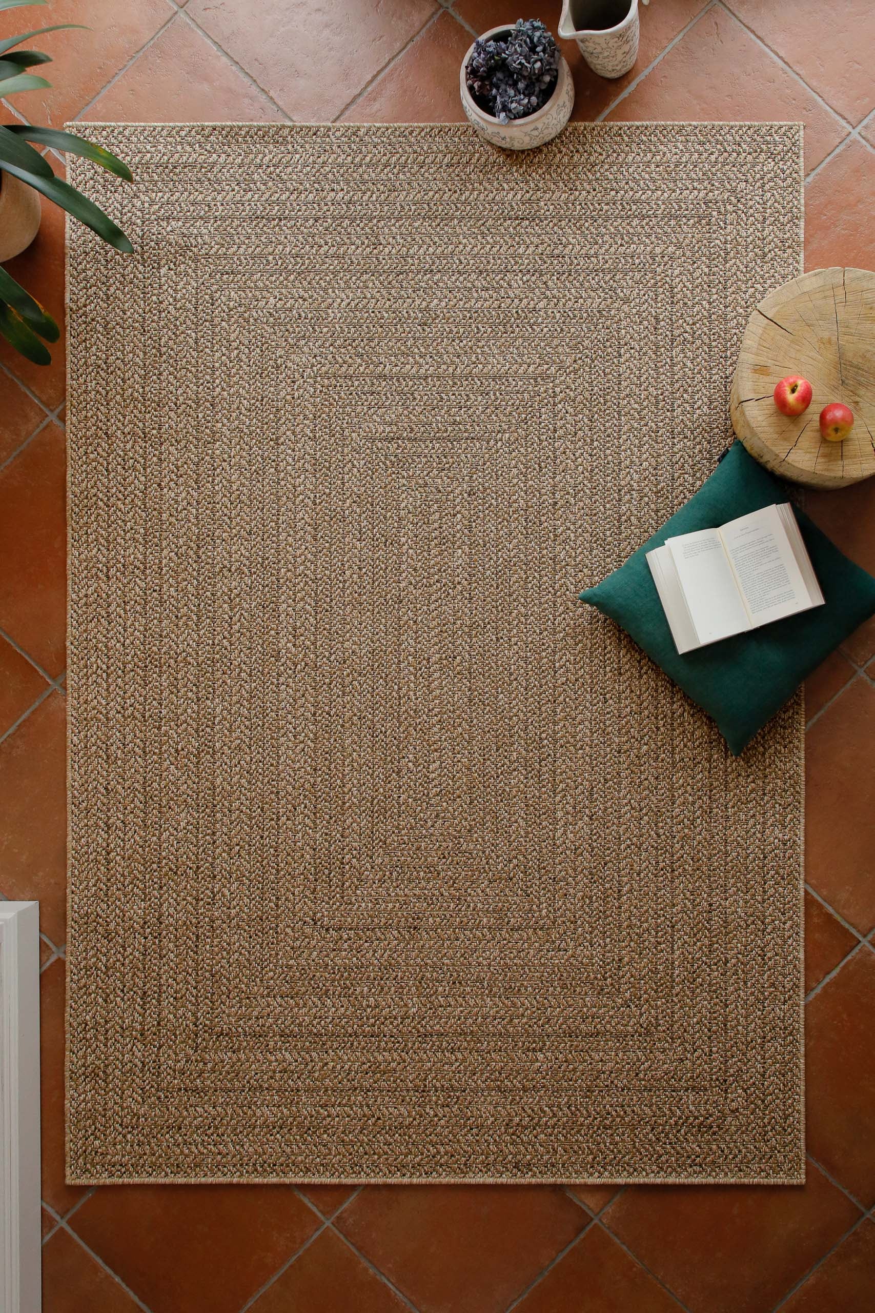 Wecon home Teppich »Layo« rechteckig 6 mm Höhe Flachgewebe, wetterfest, geometrisches Design, In- & Outdoor Teppich