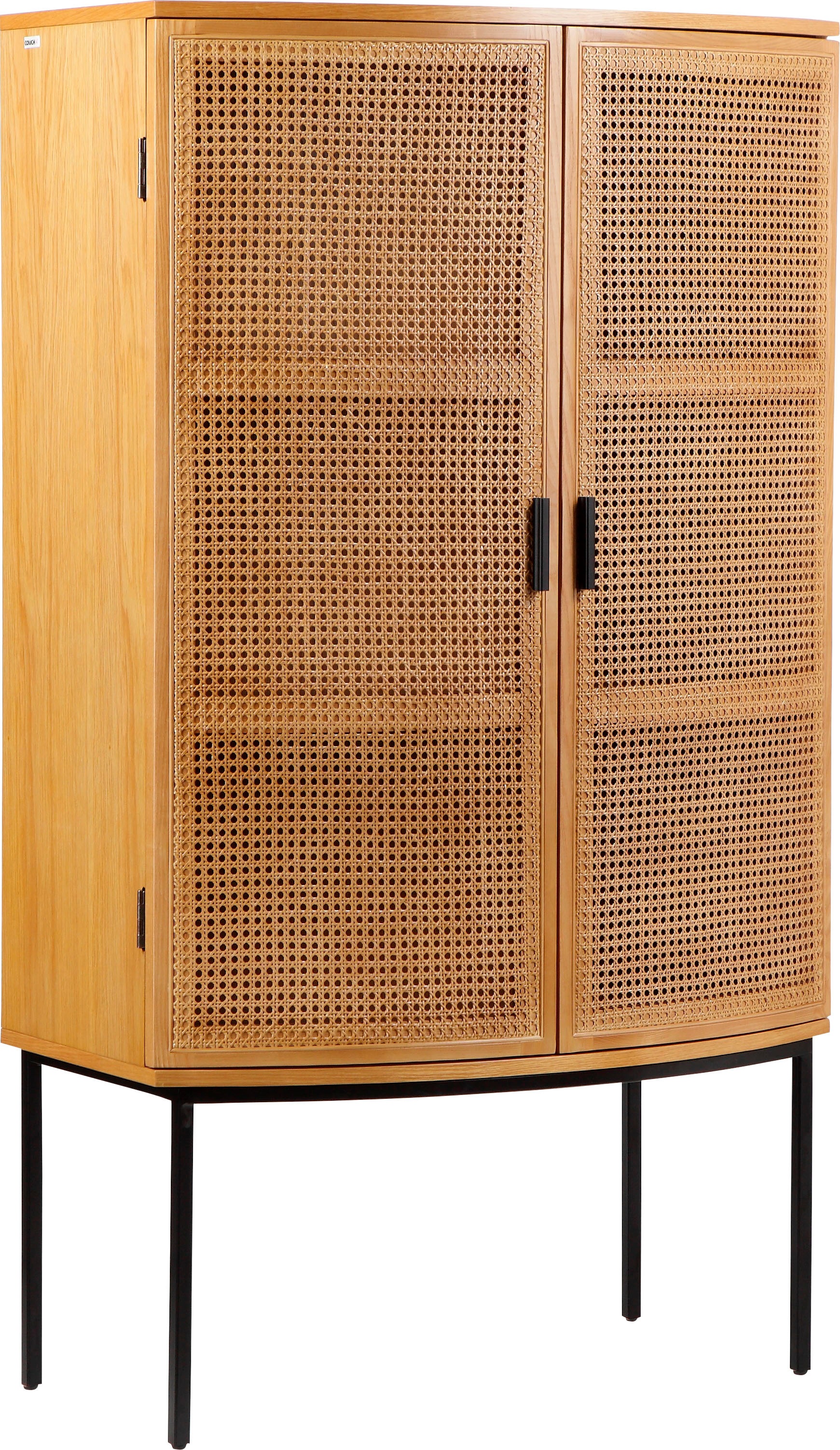 Image of COUCH♥ Highboard »Feines Geflecht«, Mit Rattan-Geflecht Einsatz, abgerundete Form bei Ackermann Versand Schweiz