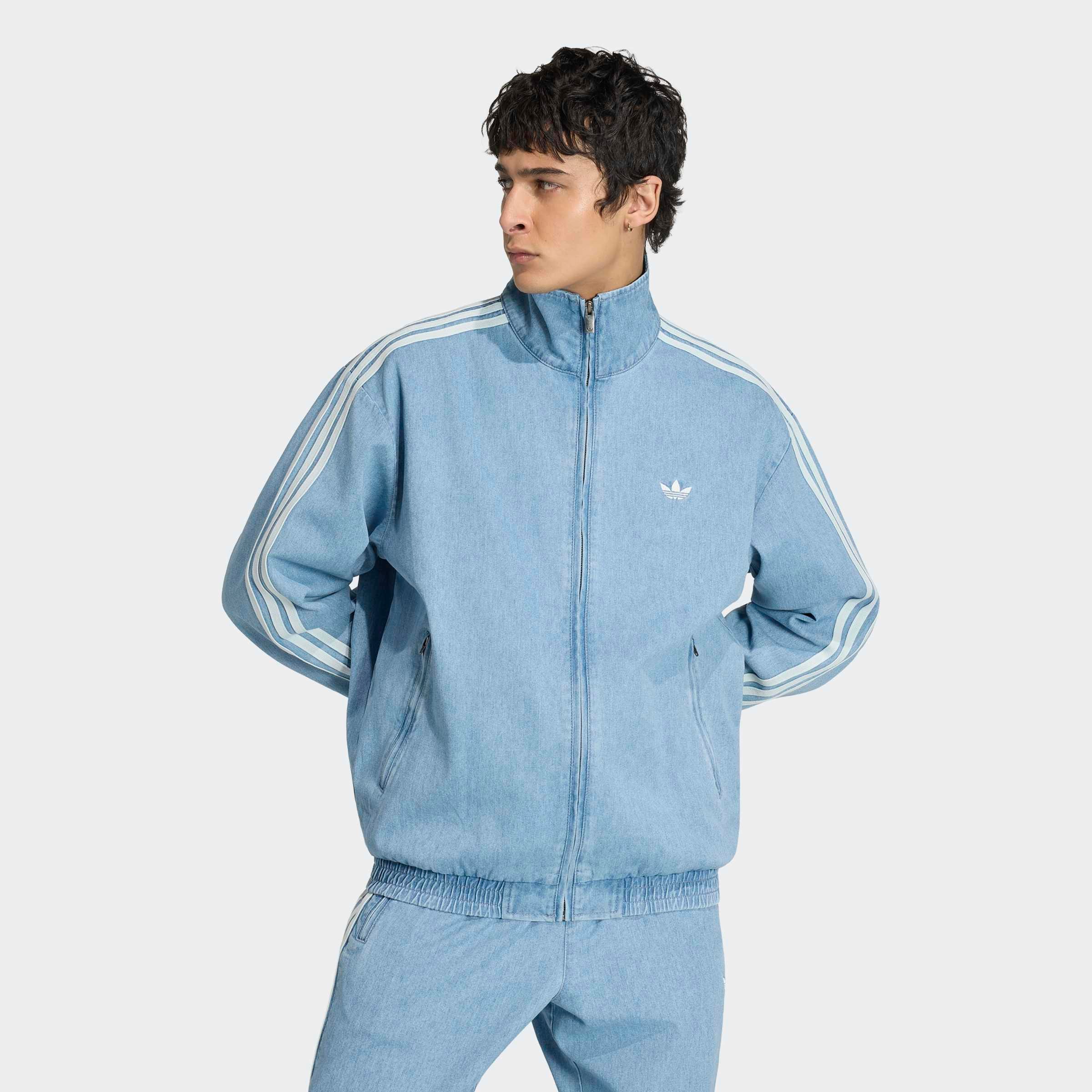 adidas Originals Outdoorjacke »FIREBIRD ORIGINALS, DENIM« für Erwachsene, mit Reissverschluss, aus Baumwolle