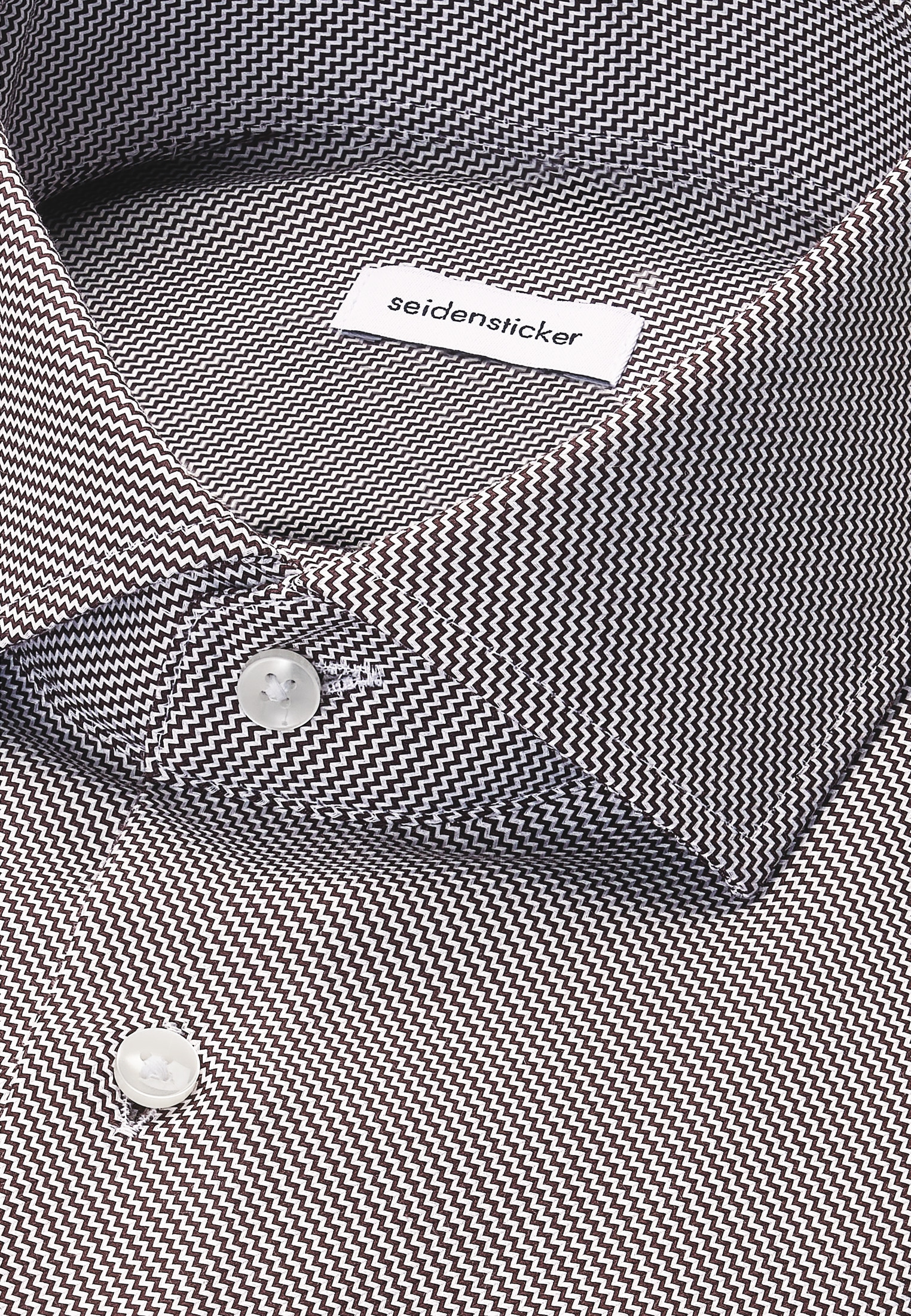 seidensticker Chemise d'affaires »Schwarze Rose« Slim 1/1 Kentkragen Struktur
