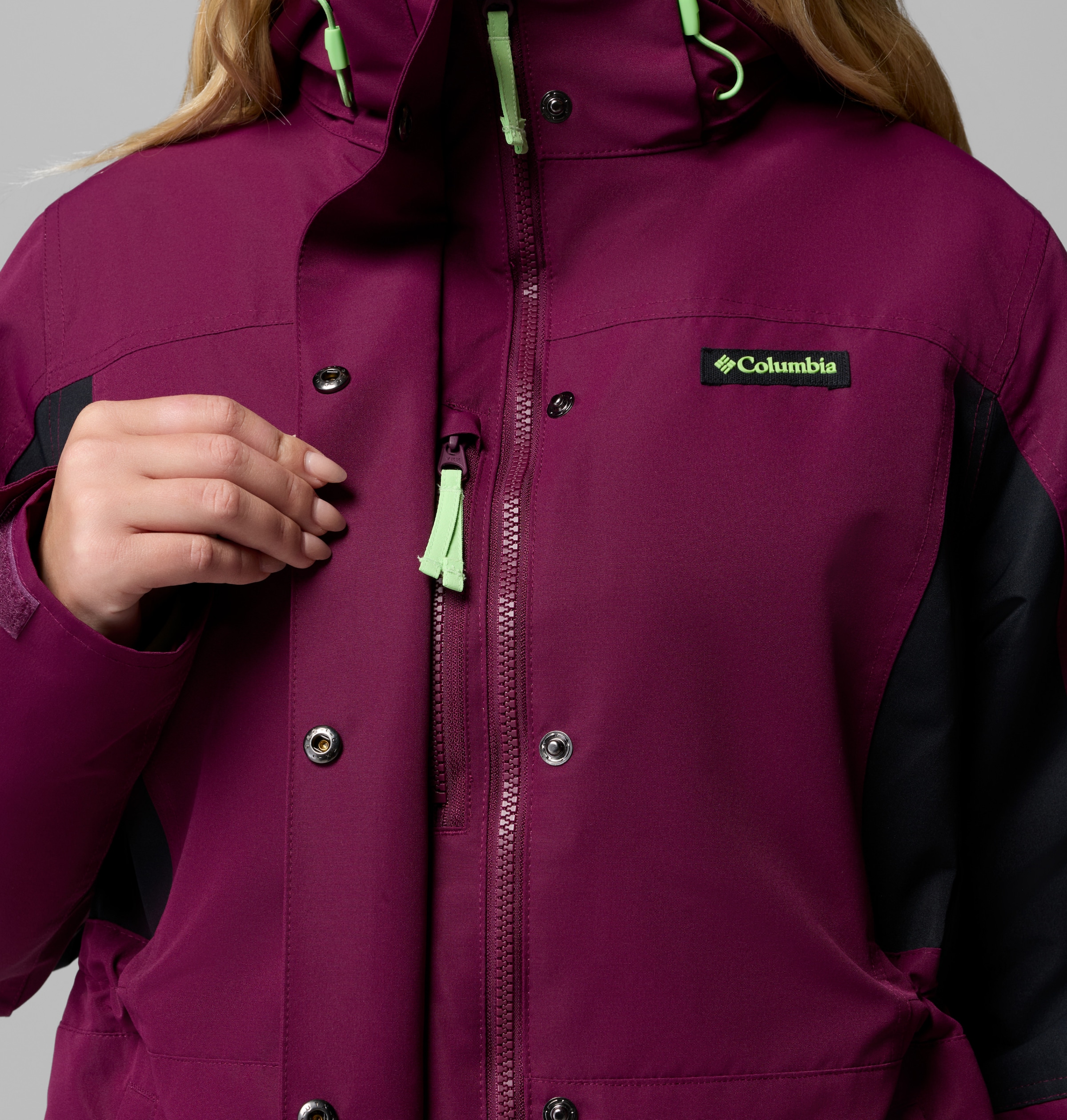Columbia Veste fonctionnelle 3 en 1 »Bugaboo IV Fleece Interchange Jacket« 2 cuis tlg. matériau déperlant et coupe-vent, isolant thermique