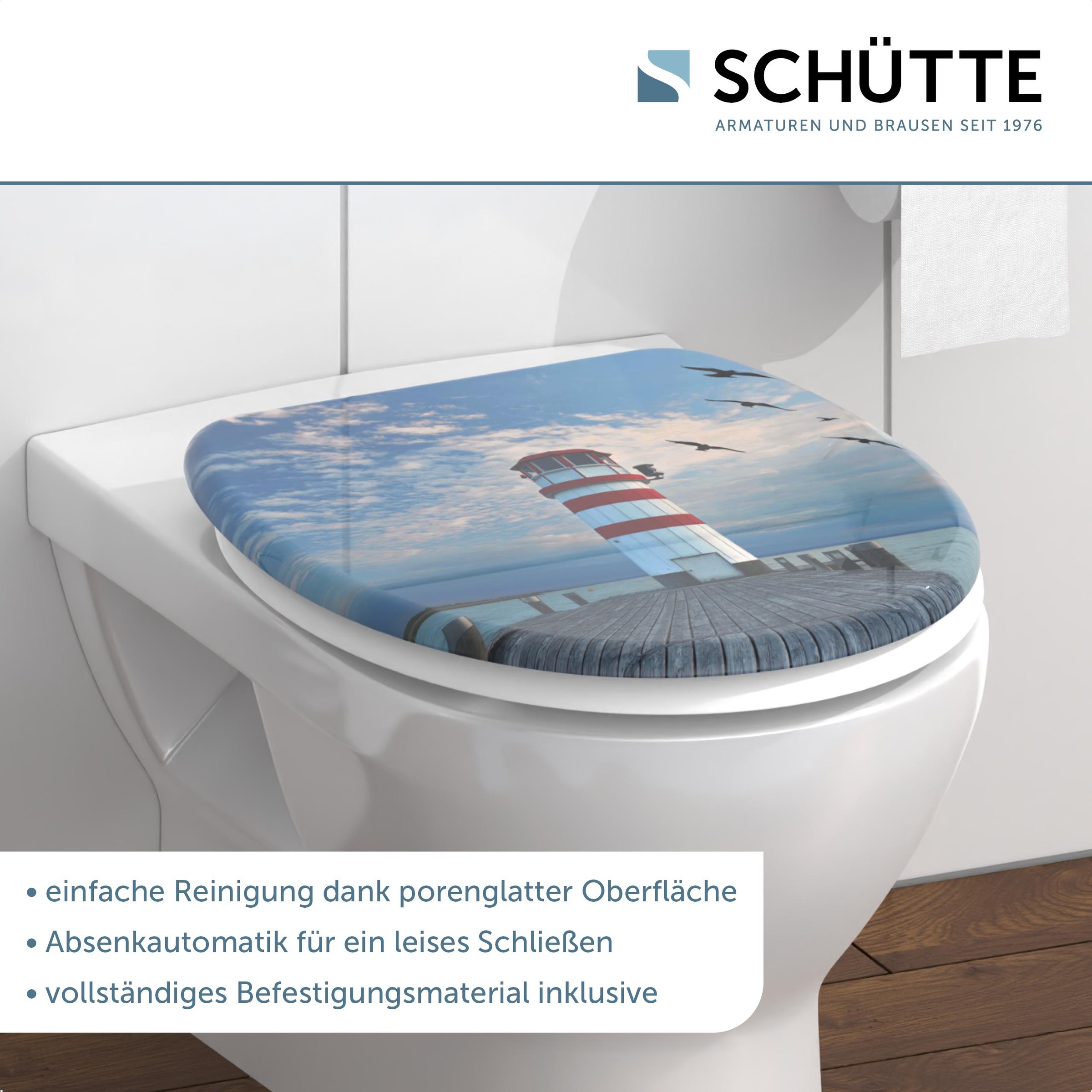 Schütte WC-Sitz »Lighthouse«, Duroplast, mit Absenkautomatik