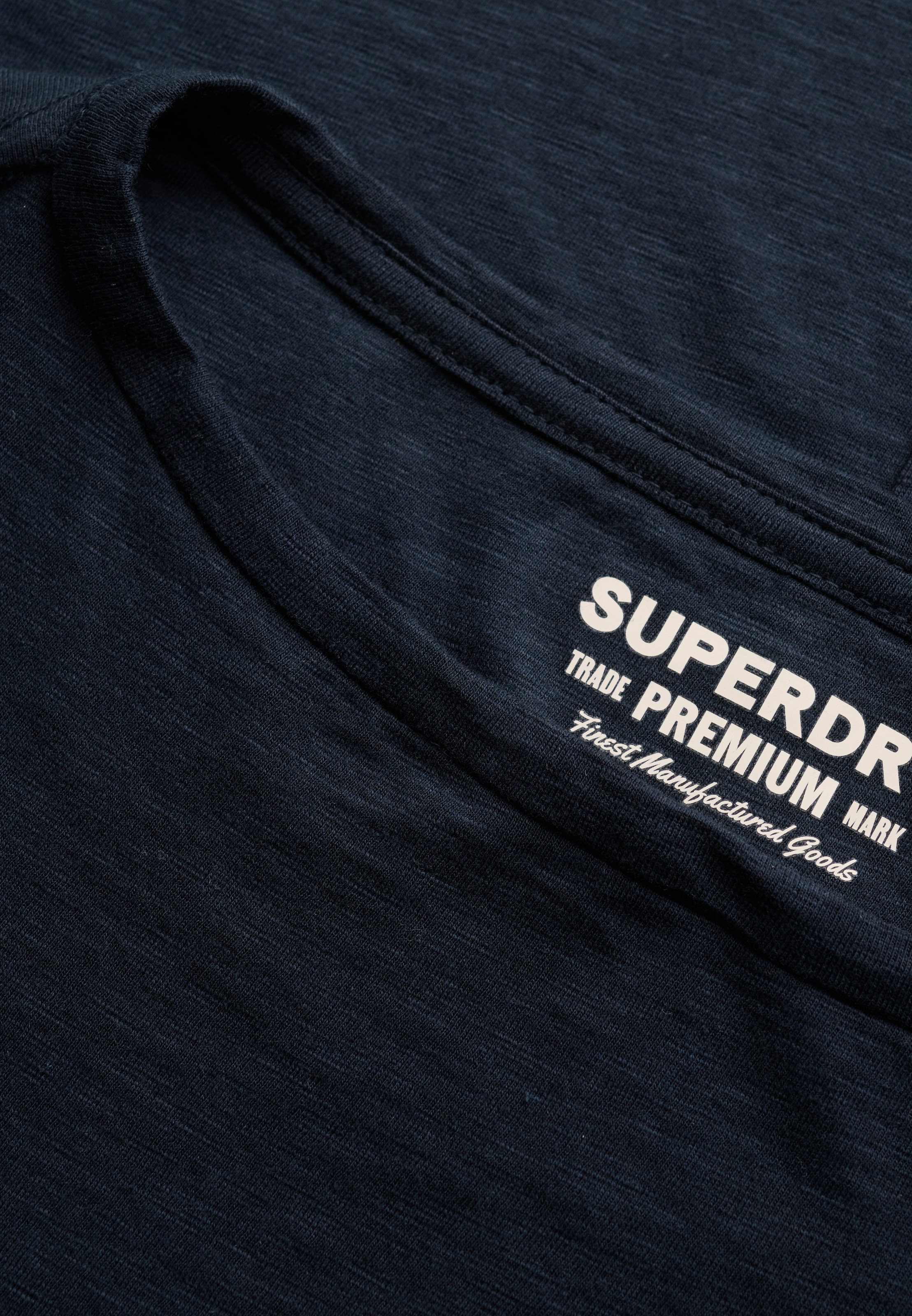 Superdry T-shirt à manches longues »STUDIOS BOAT NECK SLUB LS TOP« mélange de coton, oversize