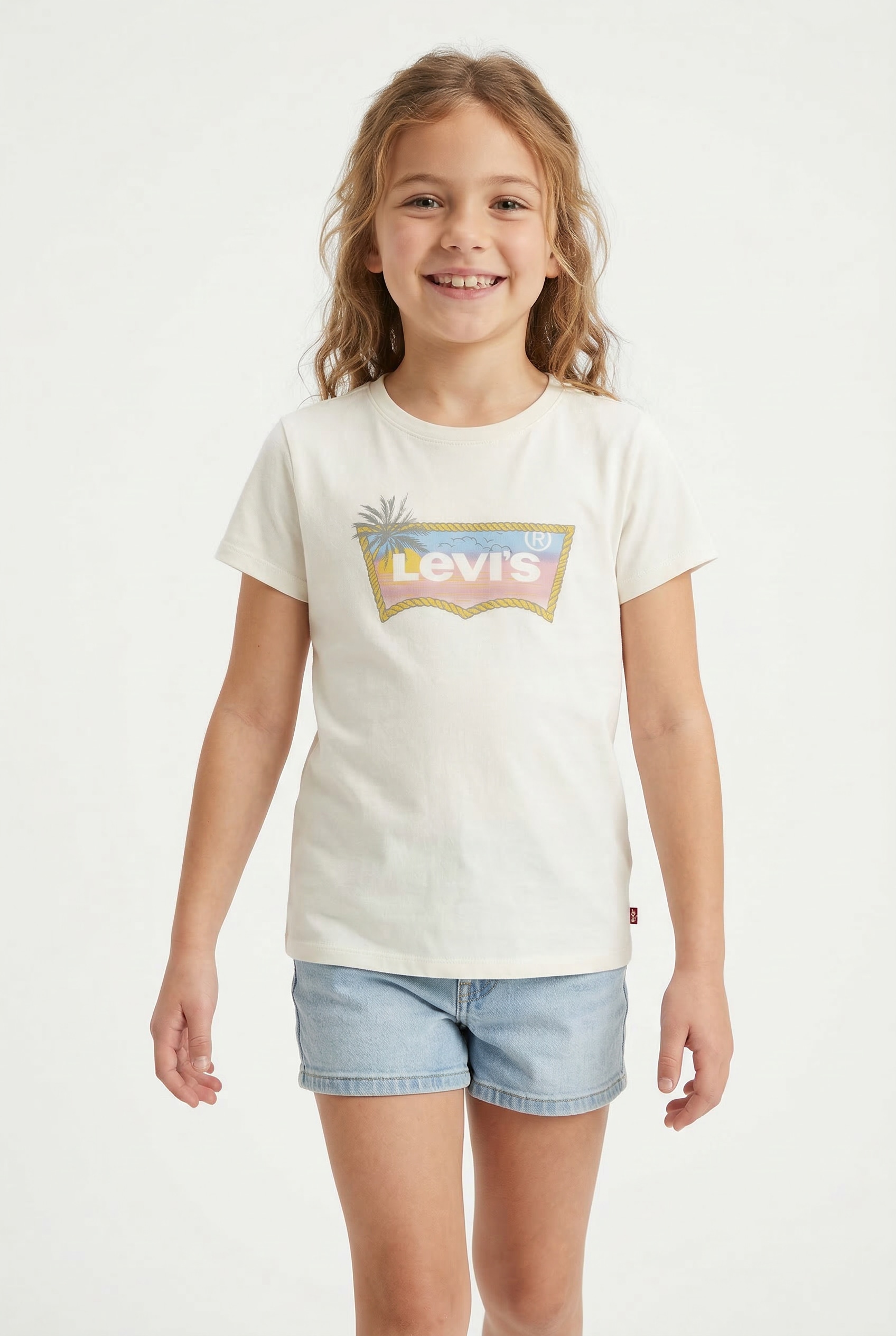Image of Levis Kids T-Shirt "LVG OMBRE BATWING SS TEE" for Girls
