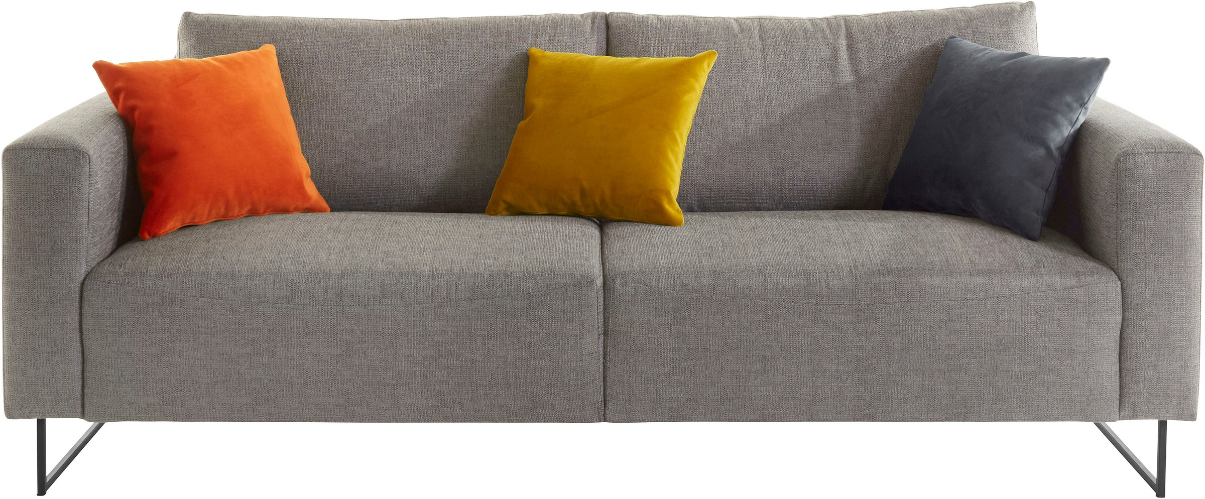 Image of Places of Style 3-Sitzer »Jagger«, inklusive Zierkissen in Samtoptik, mit Metall Beinen bei Ackermann Versand Schweiz