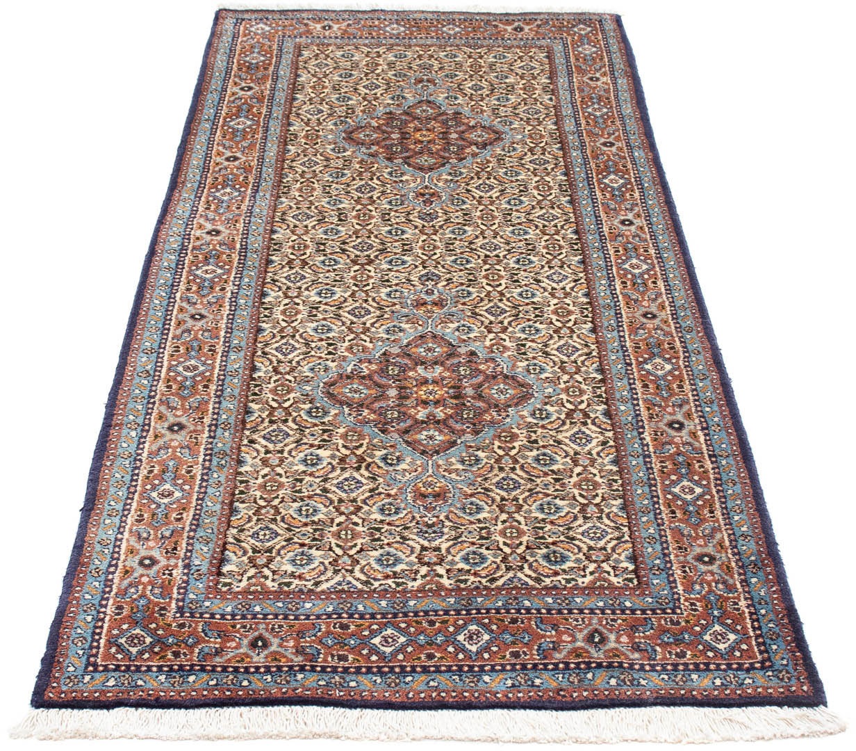 Image of morgenland Hochflor-Läufer »Moud Felder Rosso 300 x 83 cm«, rechteckig, 1 mm Höhe, Unikat mit Zertifikat bei Ackermann Versand Schweiz