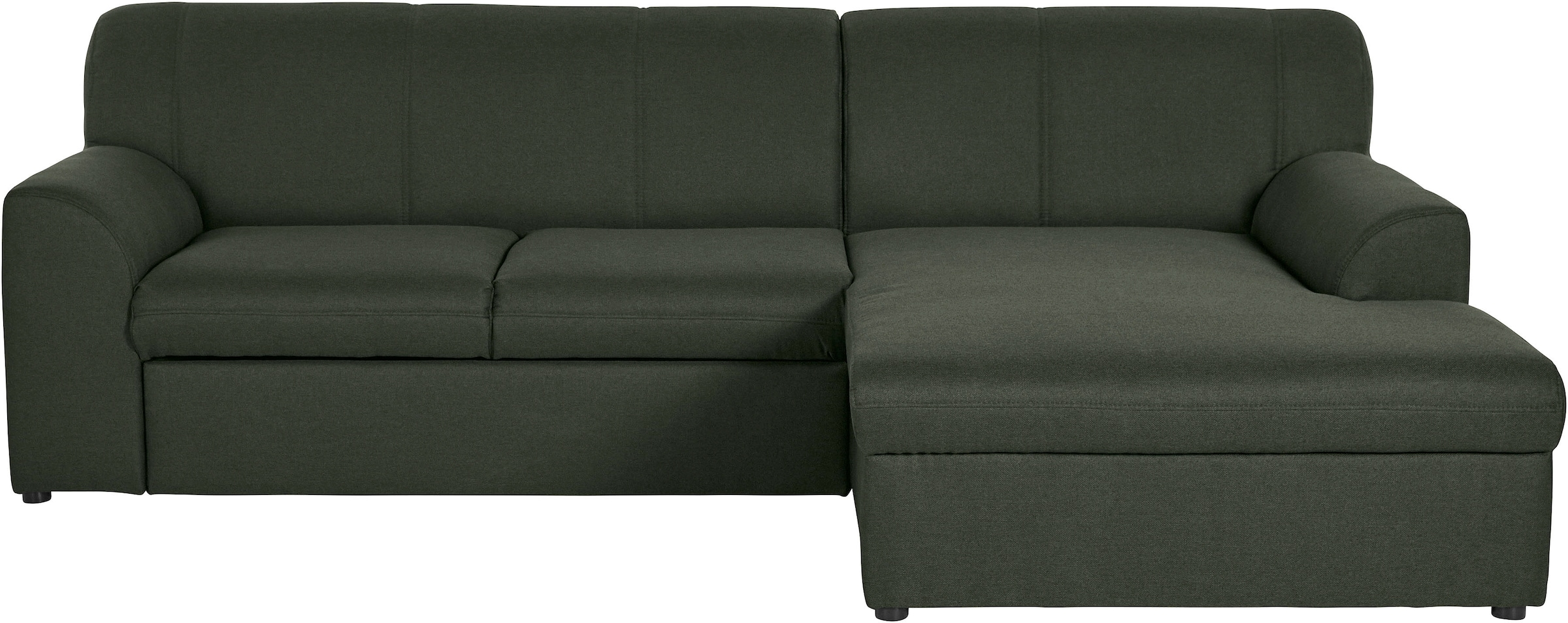 DOMO collection Ecksofa »Topper, elegant und zeitlos, kompaktes Stellmass 245/155cm, L-Form«, mit Recamiere, wahlweise mit Schlaffunktion