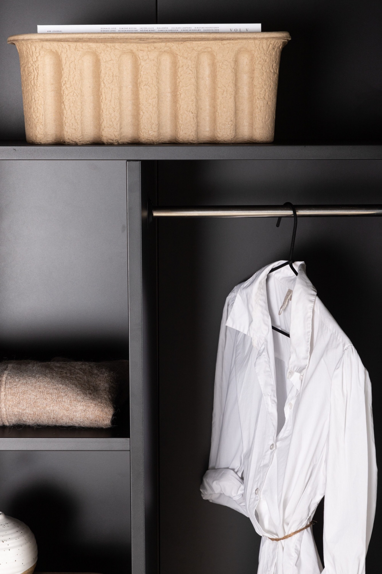 Venture Home Garderobenschrank »Piring, Stauraumschrank aus Stahl, 2 Türen, Höhe 183 cm« Garderobenschrank, Pulverbeschichtung, Stange, Einlegeböden, modern