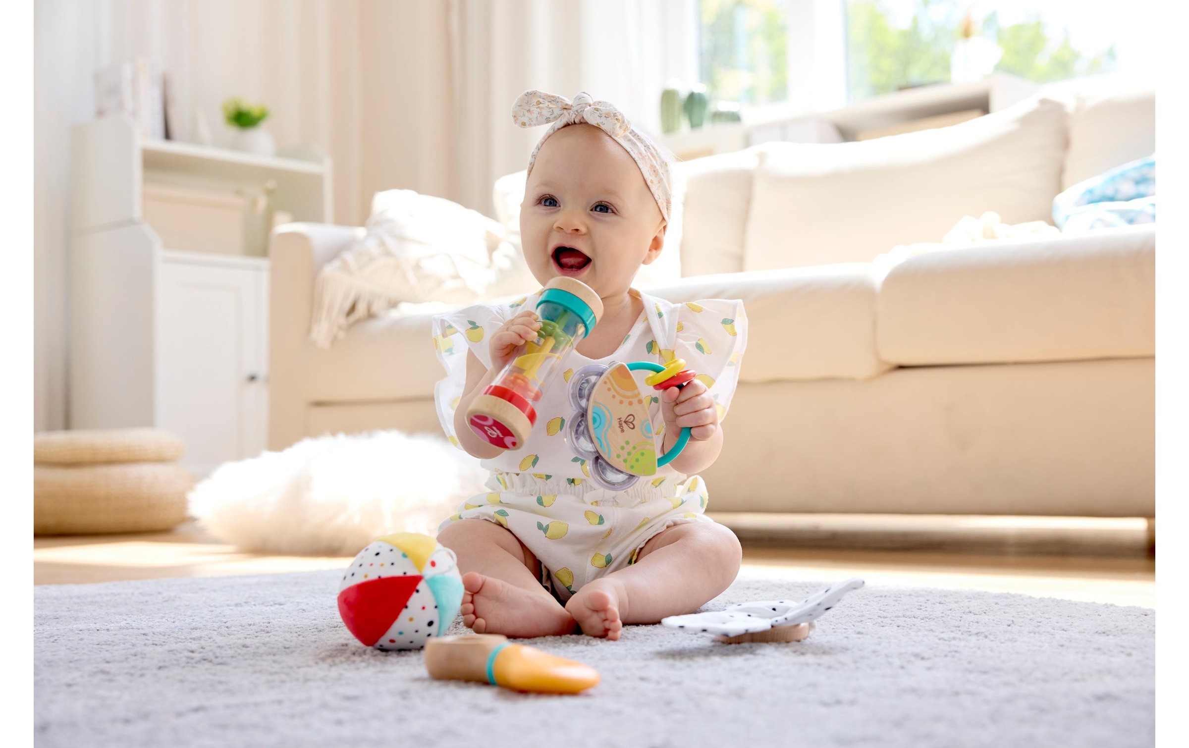 Hape Greifspielzeug »5-in-1-Baby-Sensorik-Set 5-tlg«