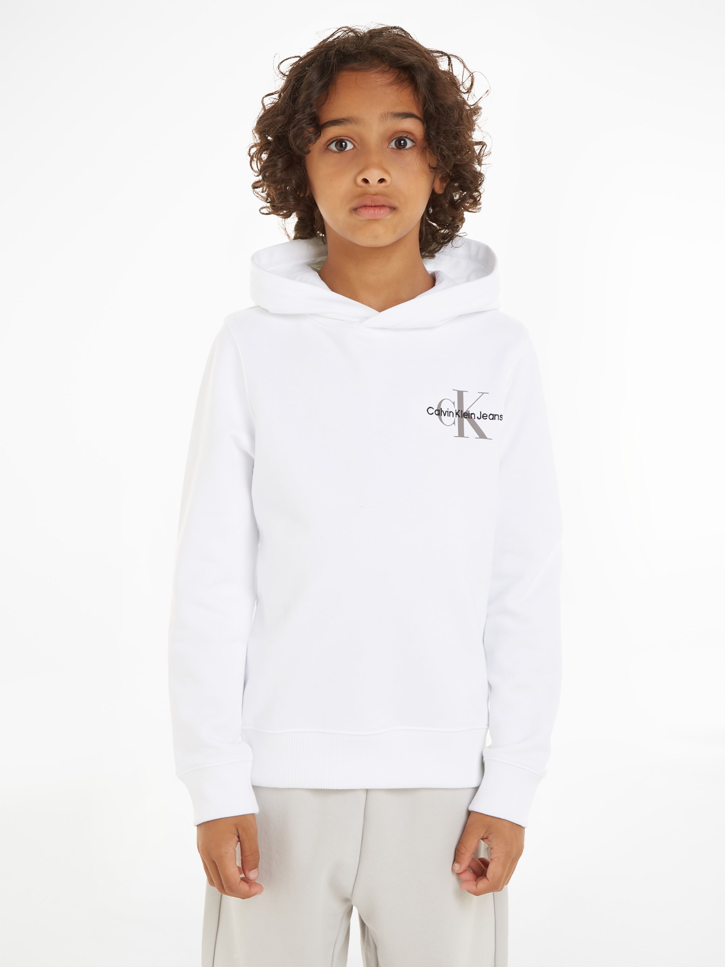 ♕ Calvin Klein MONOGRAM auf Kapuzensweatshirt »SMALL versandkostenfrei Jeans HOODIE«