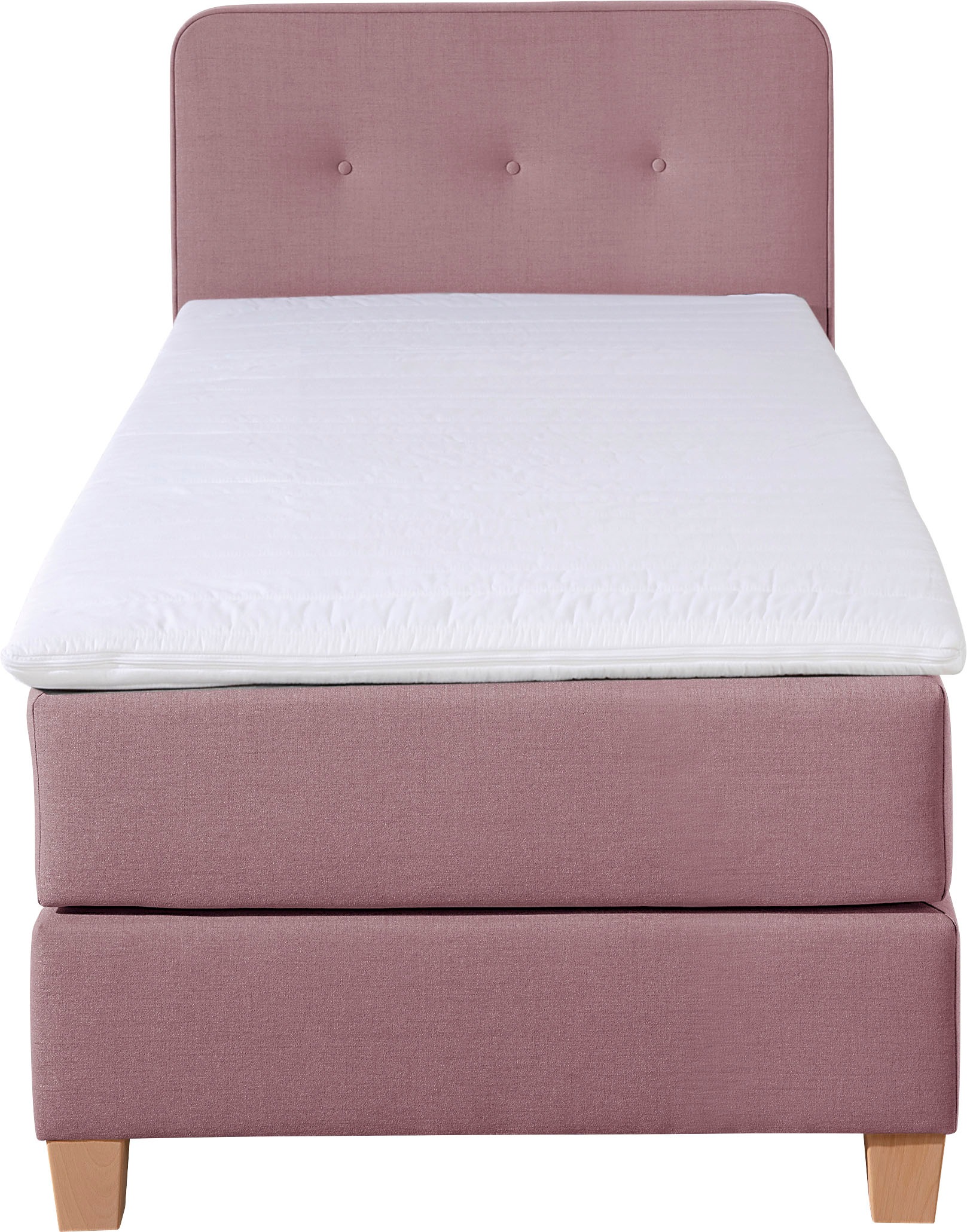 Home affaire Boxspringbett »Fargo« inkl. Topper, in 3 Matratzenarten, in Samt- oder Strukturstoff