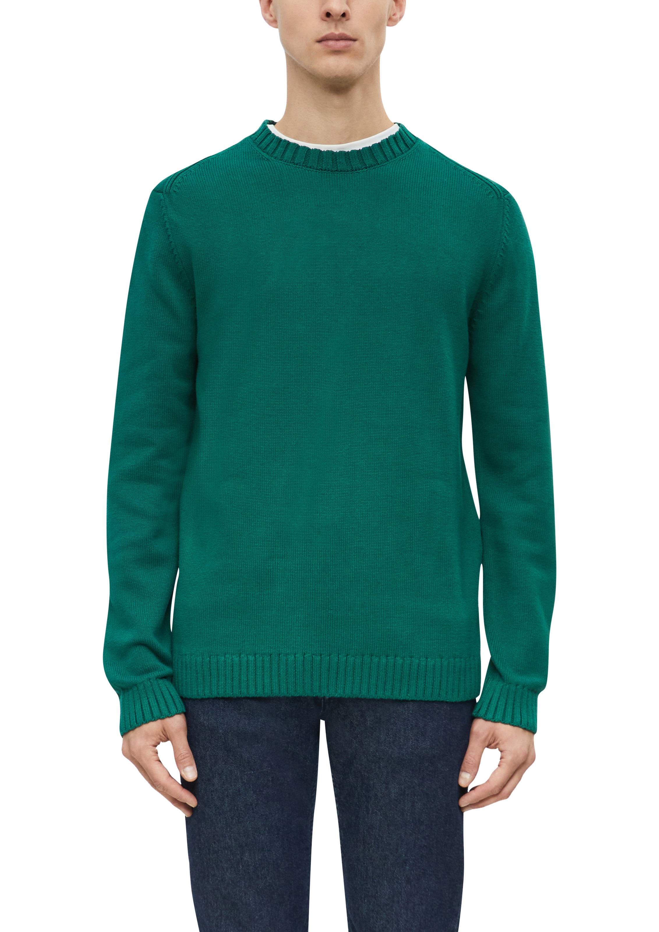 Image of s.Oliver Strickpullover Langarmpullover / Unifarben / Baumwolle
