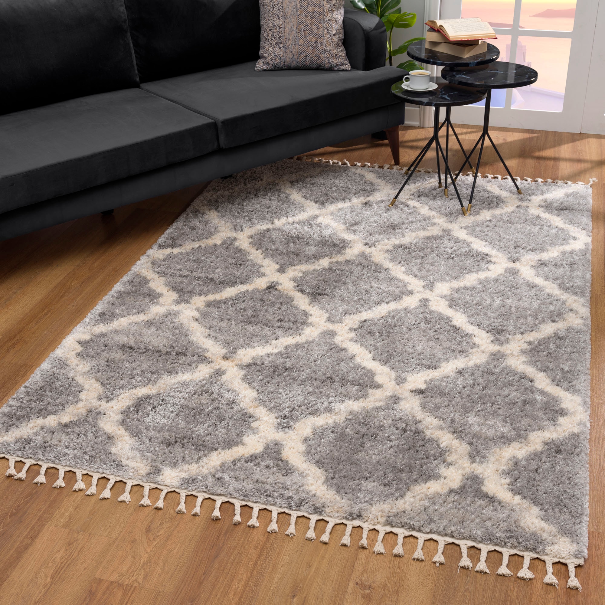 Image of Sanat Hochflor-Teppich "Versay 1550" rechteckig 45 mm Höhe Wohnzimmer, Langflor, Shaggy Teppich