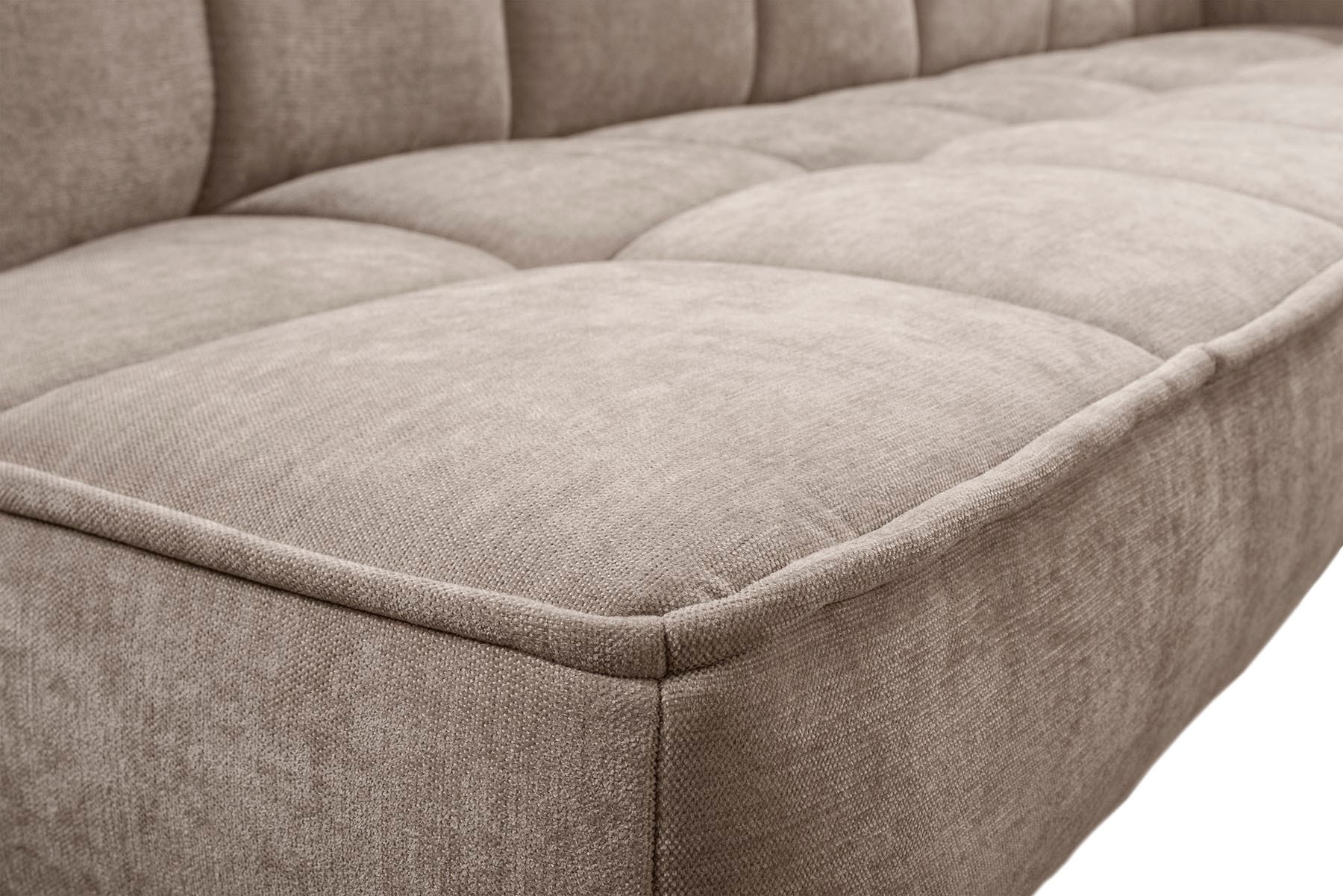 exxpo - sofa fashion Eckbank »Latte« moderne Sitz- und Rückensteppung, bequem und elegant, hoher Holzfuss