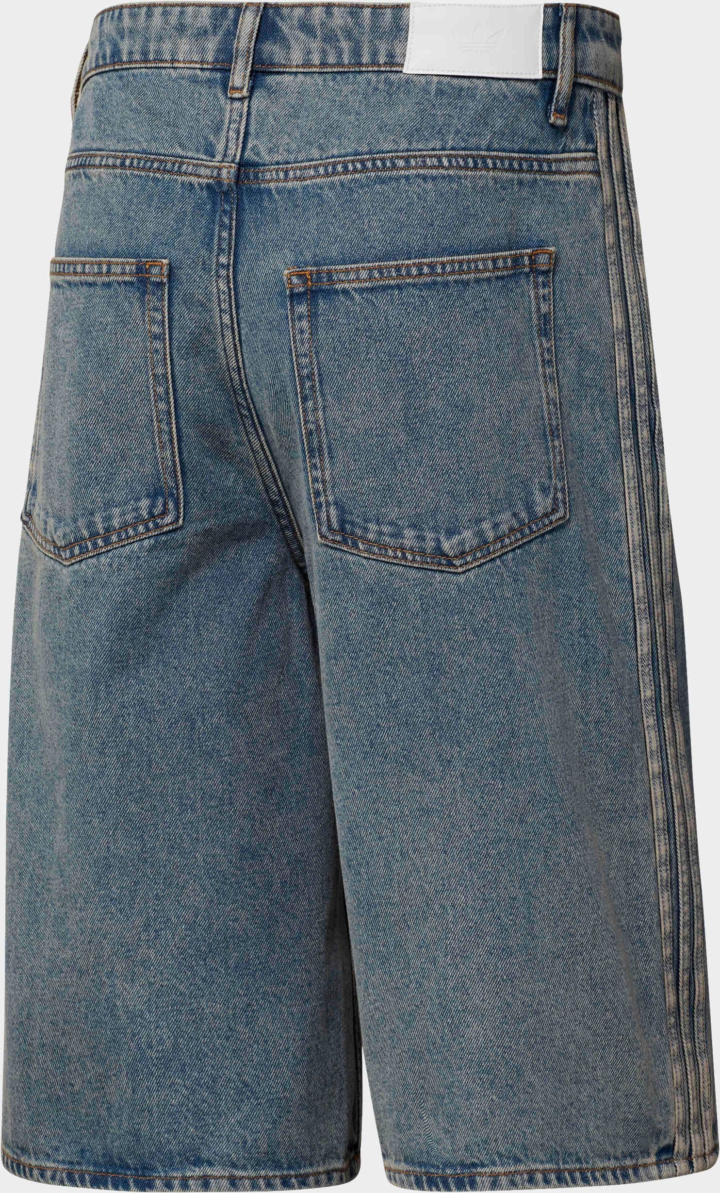 adidas Originals Jeansshorts »FIREBIRD ADICOLOR DENIM-JORTS MITTELHOHER BUND BEIN GERADE GESCHNITTEN«
