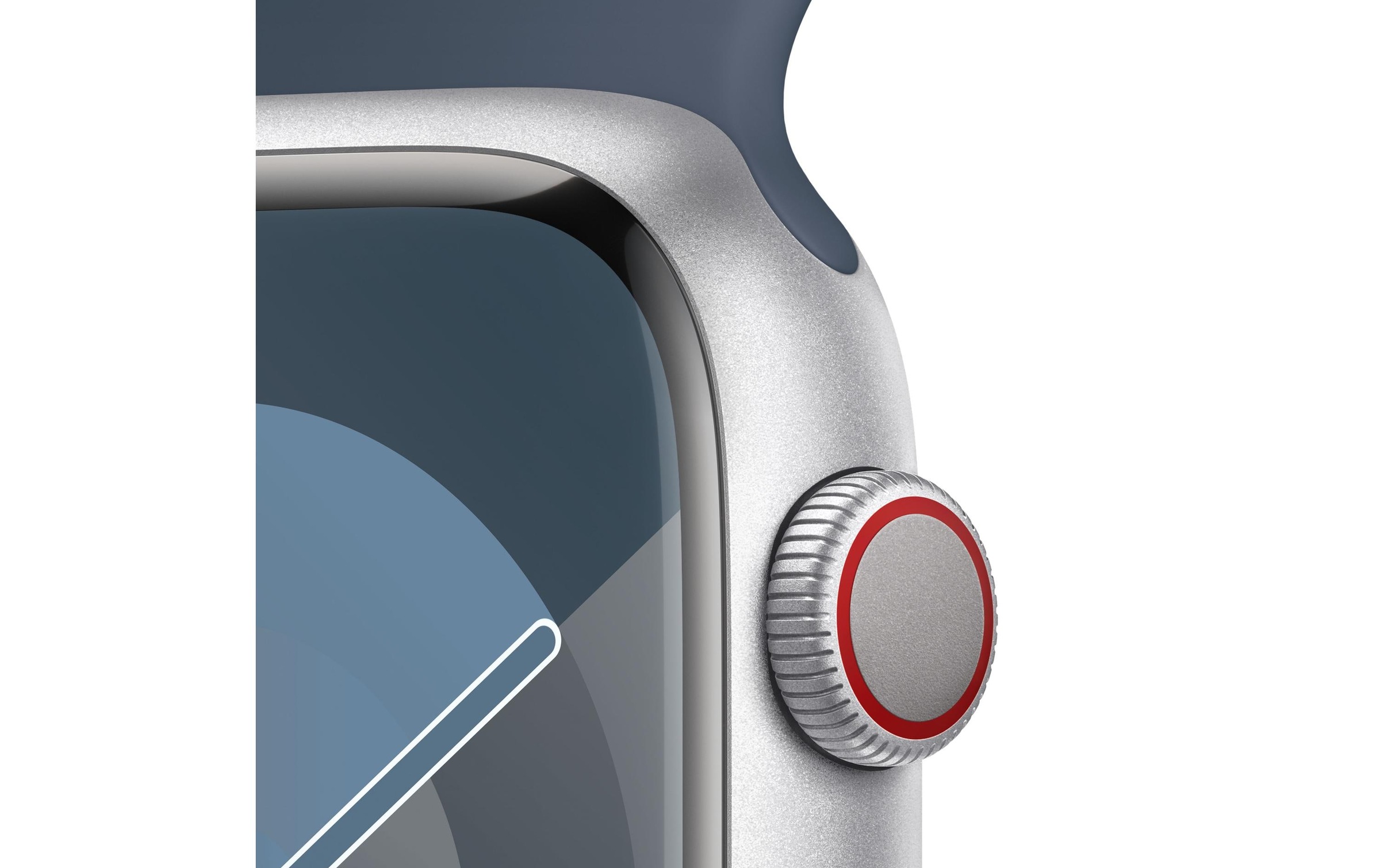 Apple Smartwatch »Series 9, GPS, Aluminium-Gehäuse mit Sportarmband«, Watch OS 10, 64 GB,)