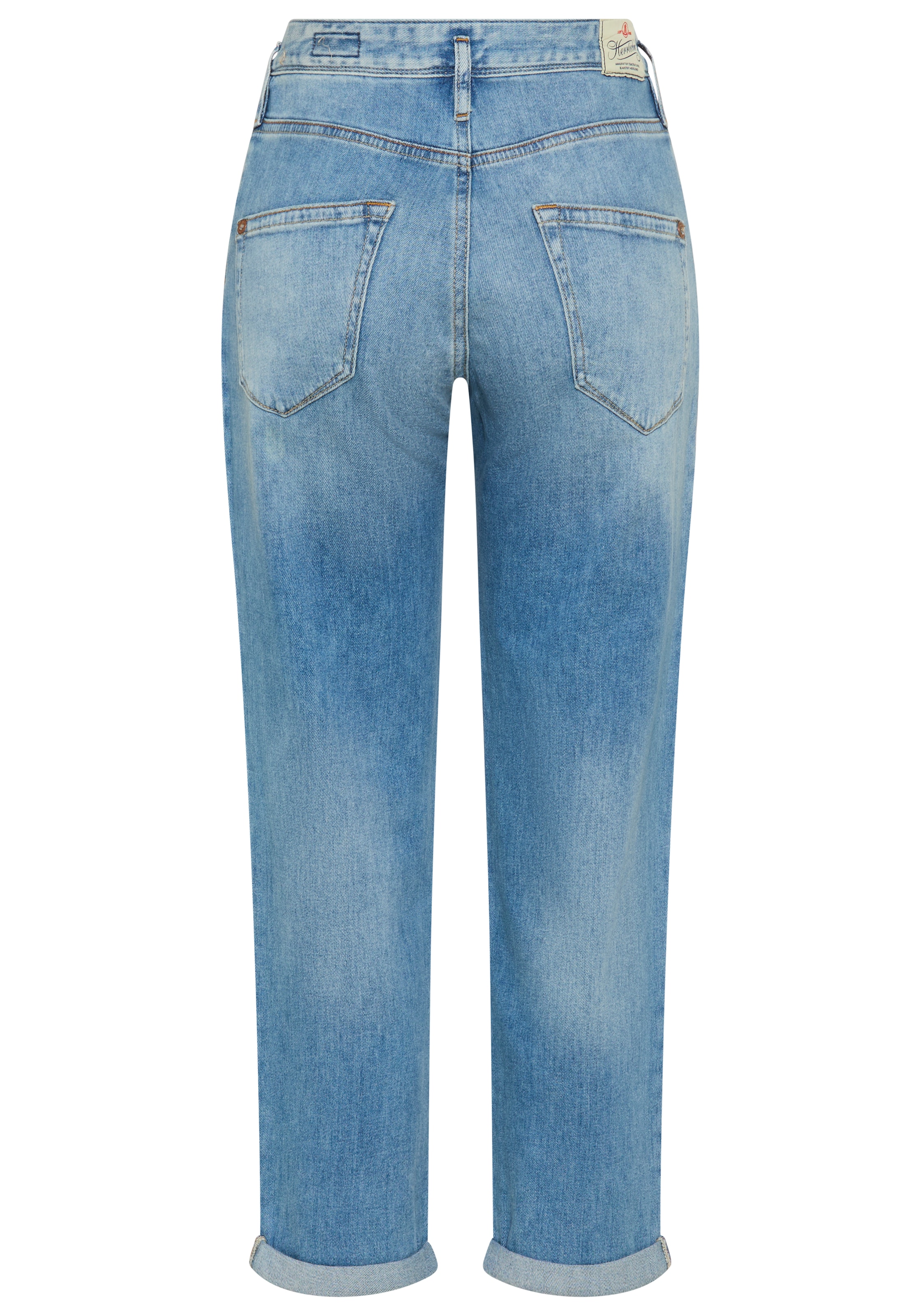 Herrlicher Jeans boyfriend »Shyra Tap Denim Stretch« mit halb verdeckter Knopfleiste, High Waist