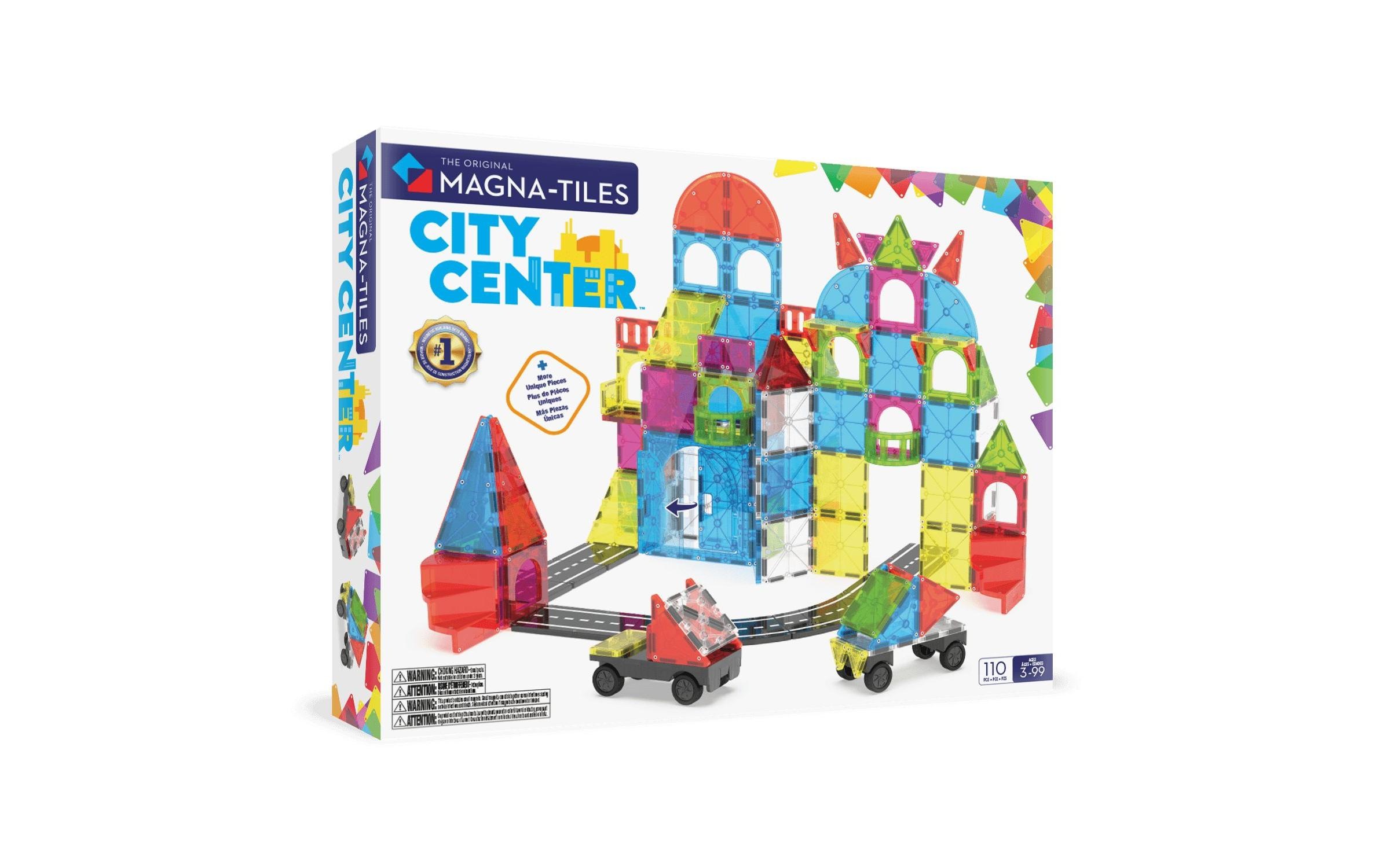 Image of Steinbaukasten "Magna-Tiles City Center 110 Teile"