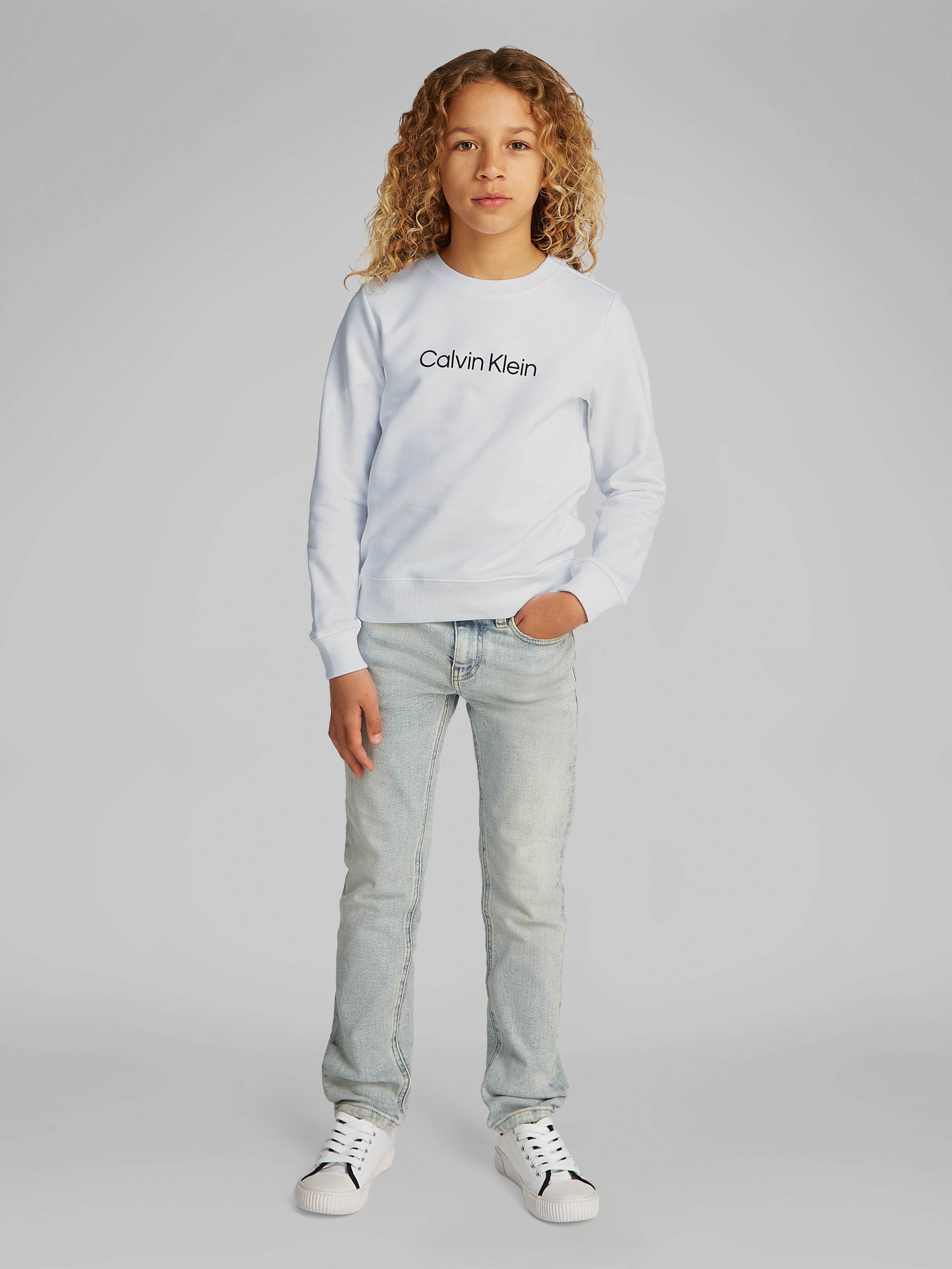 Calvin Klein Jeans Sweatshirt »INST. LOGO REGULAR CN«, mit Logoschriftzug