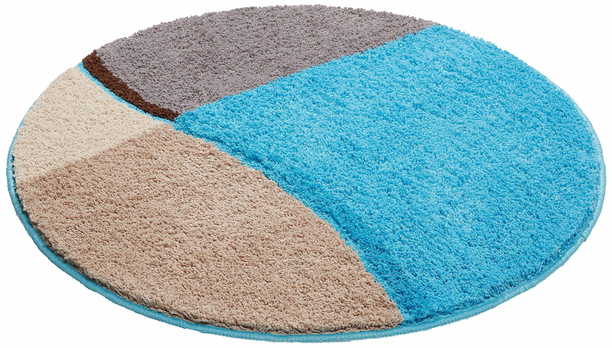 my home Badematte »Belio, Badvorleger, Badezimmer Teppich«, rutschhemmend beschichtet, fussbodenheizungsgeeignet-schnell trocknend-strapazierfähig, Badematte, Badteppich, Badematten auch als 2 tlg. Set erhältlich, bunt