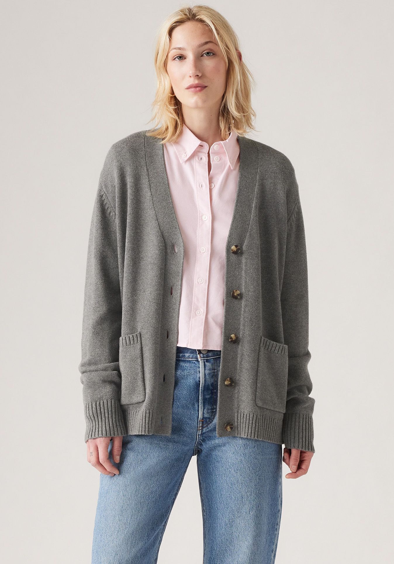 Strickjacke »BOYFRIEND POCKET CARDI«, mit Taschen