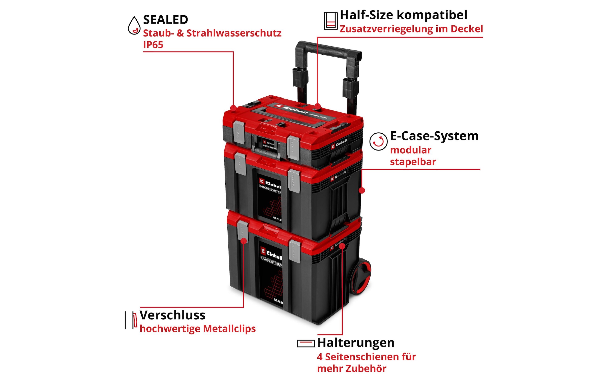 Einhell Werkzeugkoffer »E-Case 3-teilig«