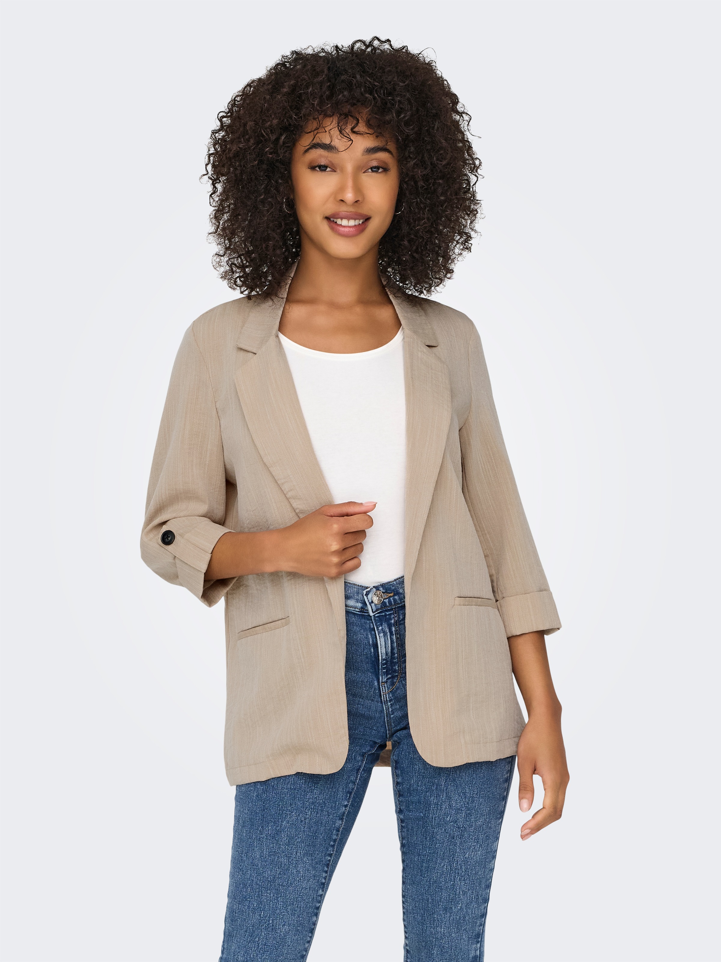 Image of ONLY Kurzblazer "ONLMARSA 3/4 BLAZER WVN NOOS" mit Reverskragen