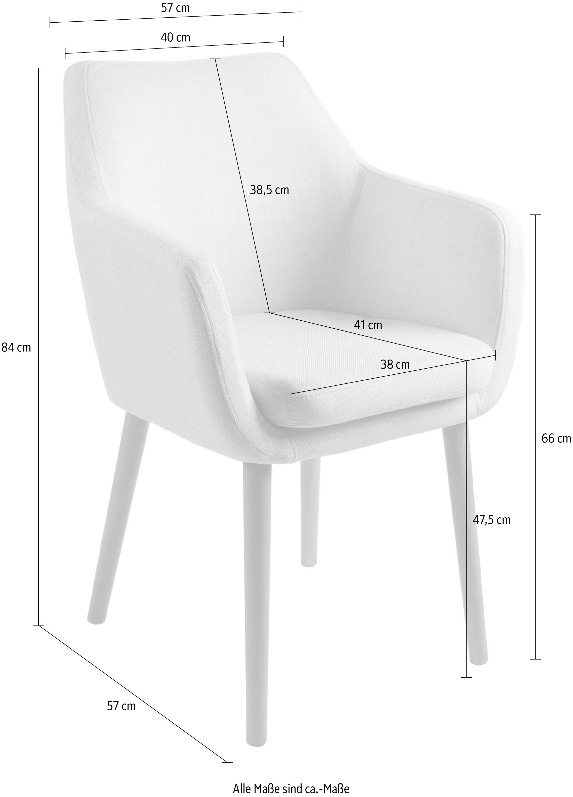 Home affaire Armlehnstuhl »Toga«, 1 auf versandkostenfrei eleganter Struktur, St., Esszimmerstuhl mit komfortablen Armlehnen