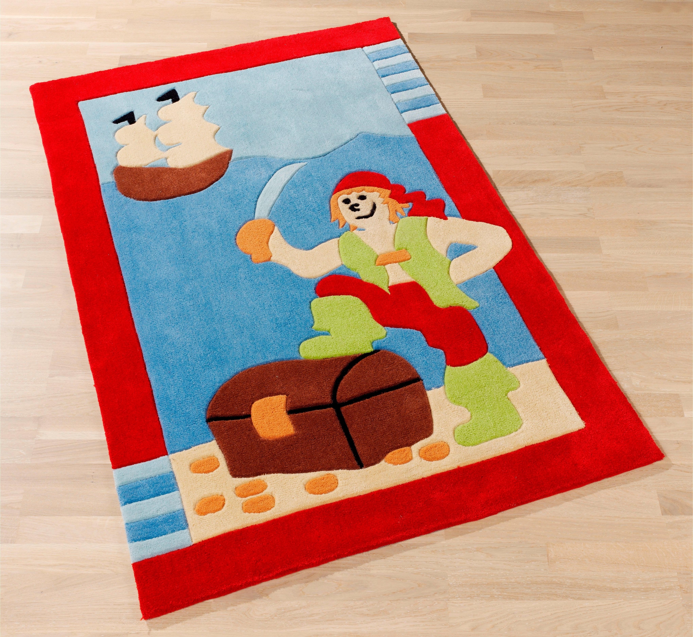 Böing Carpet Kinderteppich »Kids 1364«, rechteckig, Konturenschnitt, Kinderzimmer