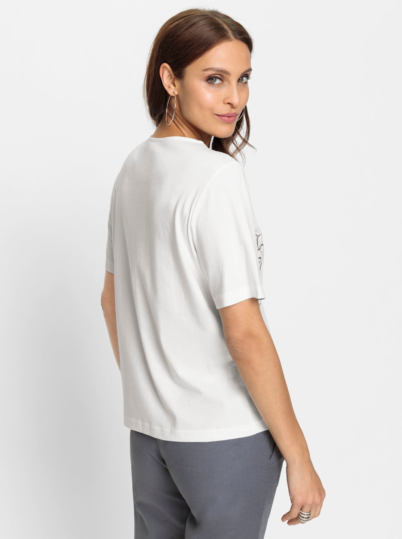 Lady Shirt à col rond »Kurzarm-Shirt« 1 cuis