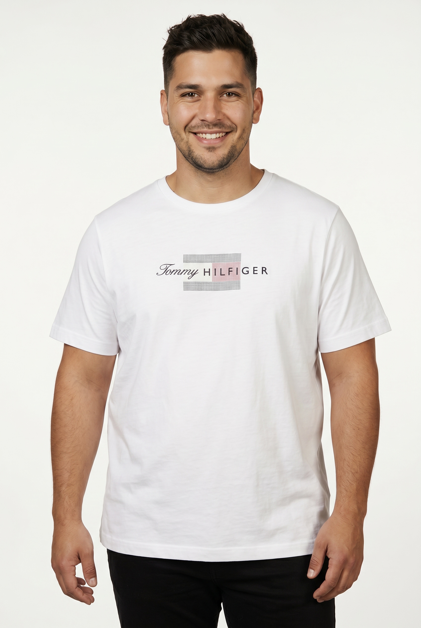 Tommy Hilfiger Big & Tall T-shirt En jersey avec graphique drapeau, grandes tailles