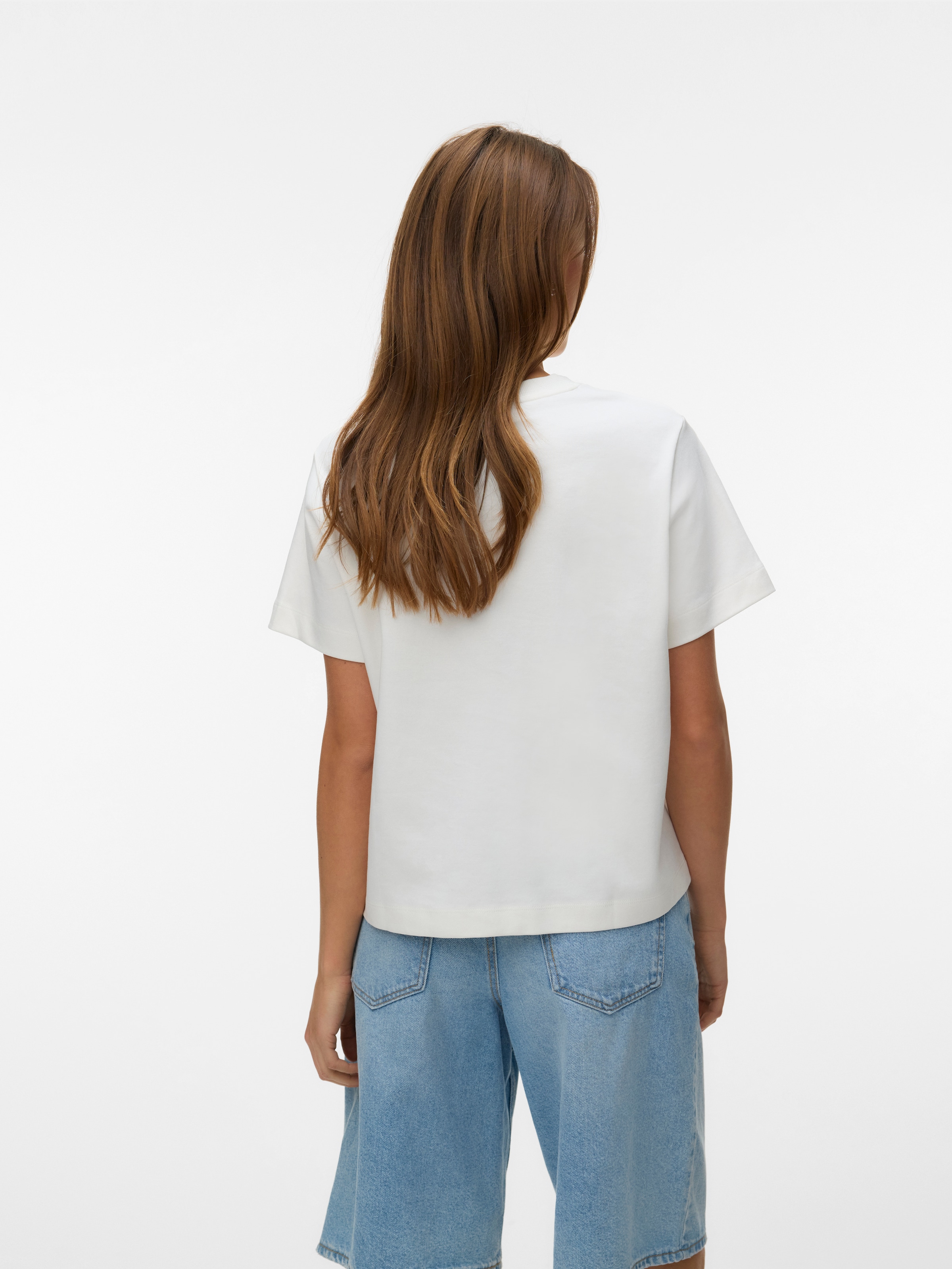 Vero Moda T-shirt à manches courtes »VMSARA METTE SS TOP BOX JRS GA NOOS« Coton, coupe regular fit